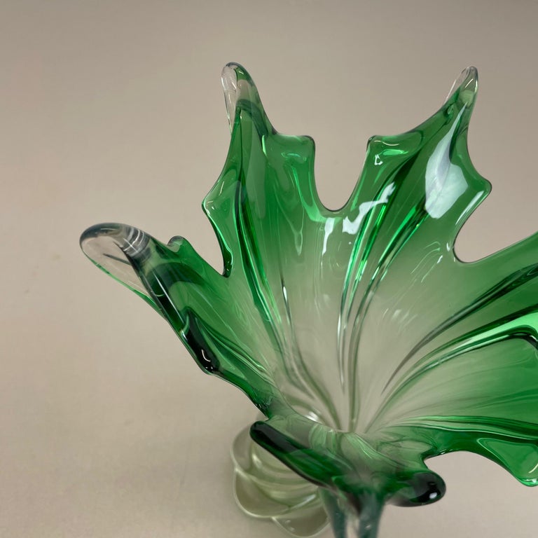 Extra Large Multi-Color Floral Glass Sommerso Vase Made in Murano, Italy, 1970s In Good Condition For Sale In Kirchlengern, DE