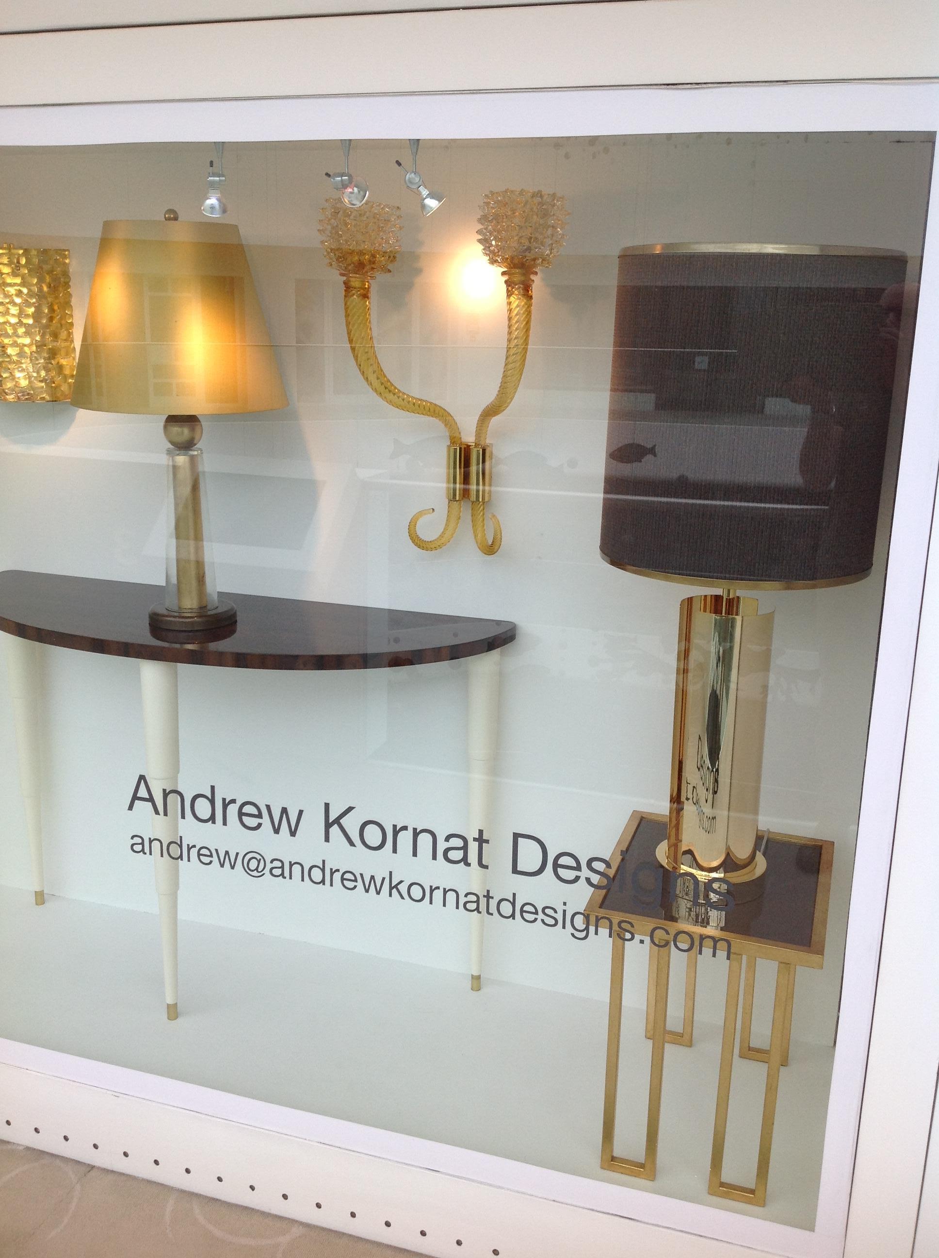 Brass Extra large Murano Glass Palazzo wall sconces in Amber and Cristallo For Sale
