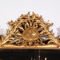 Extra Large Ornately Carved + Painted Mirror