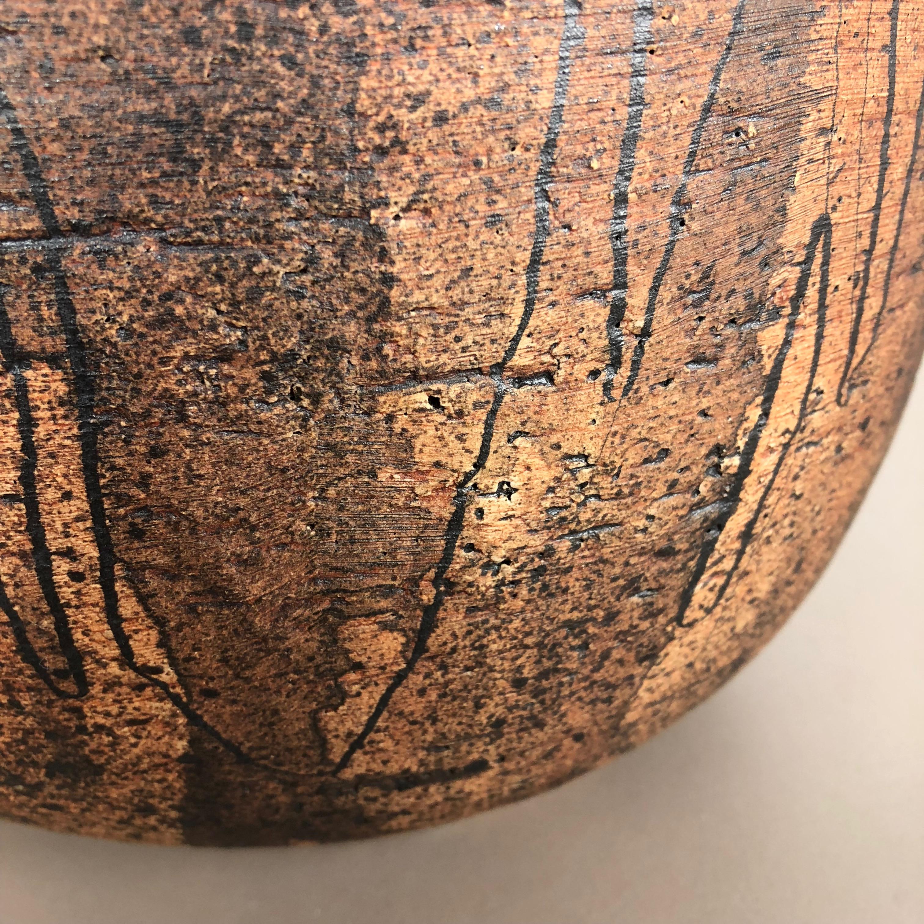 Vaso extra grande Studio Pottery in ceramica di Gerhard Liebenthron, 1986 in vendita 1
