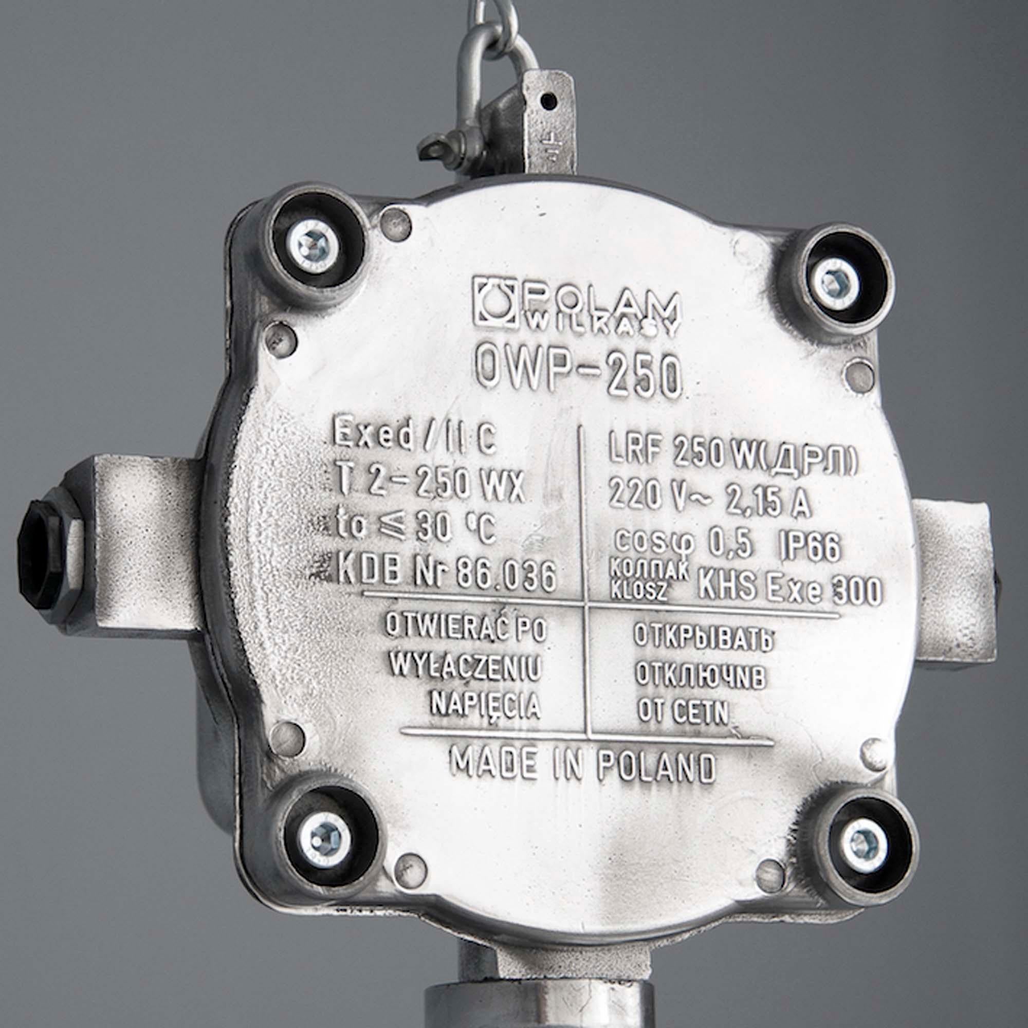 Extra große polnische Vintage-Industriekäfig-Deckenleuchte von Polam-Wilkasy im Zustand „Gut“ im Angebot in Leicester, Leicestershire