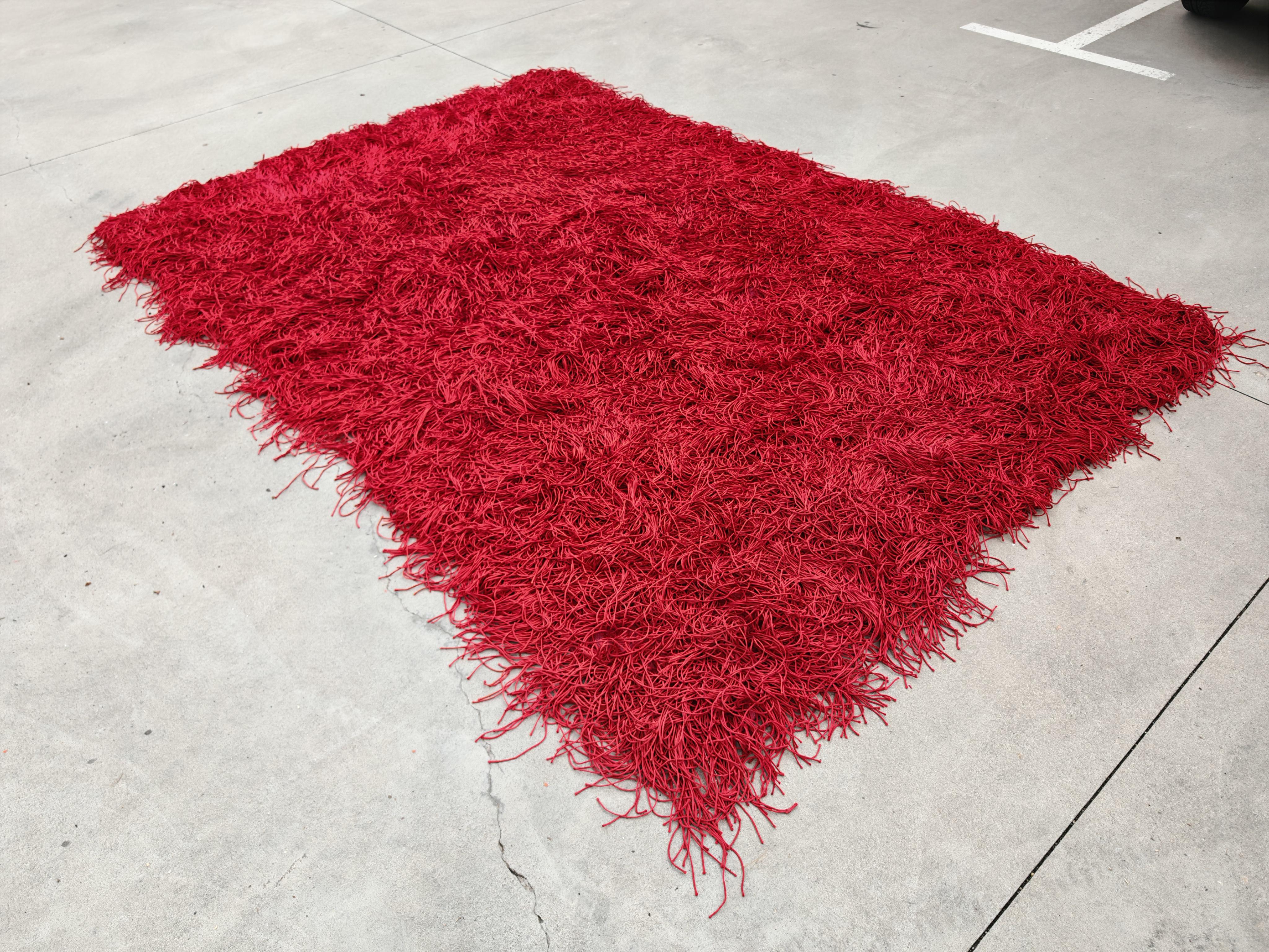 Extra Large Postmodern Spaghetti Rug with extra long threads by Kare Design In Good Condition For Sale In Beograd, RS