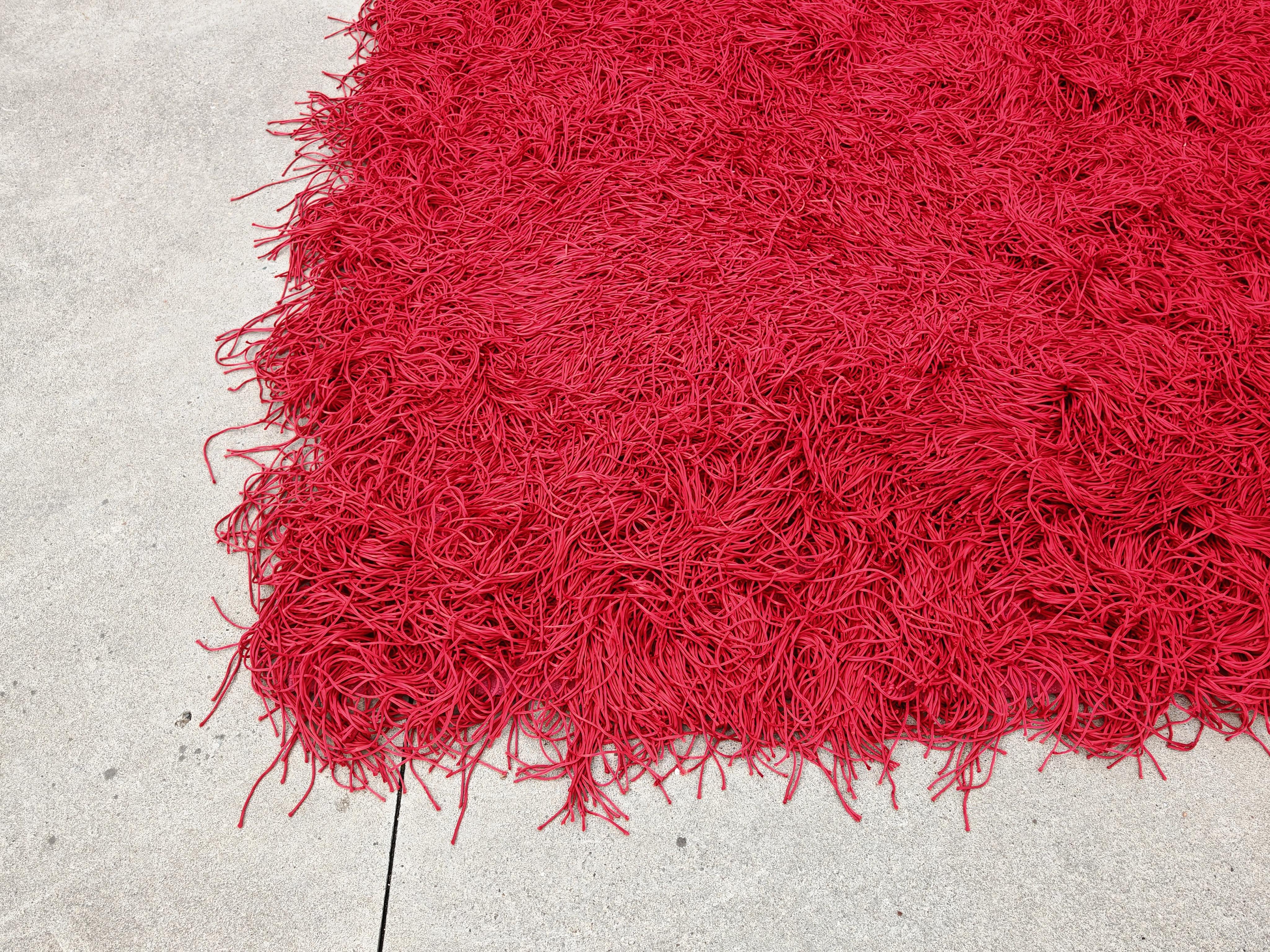 Extra Large Postmodern Spaghetti Rug with extra long threads by Kare Design For Sale 2