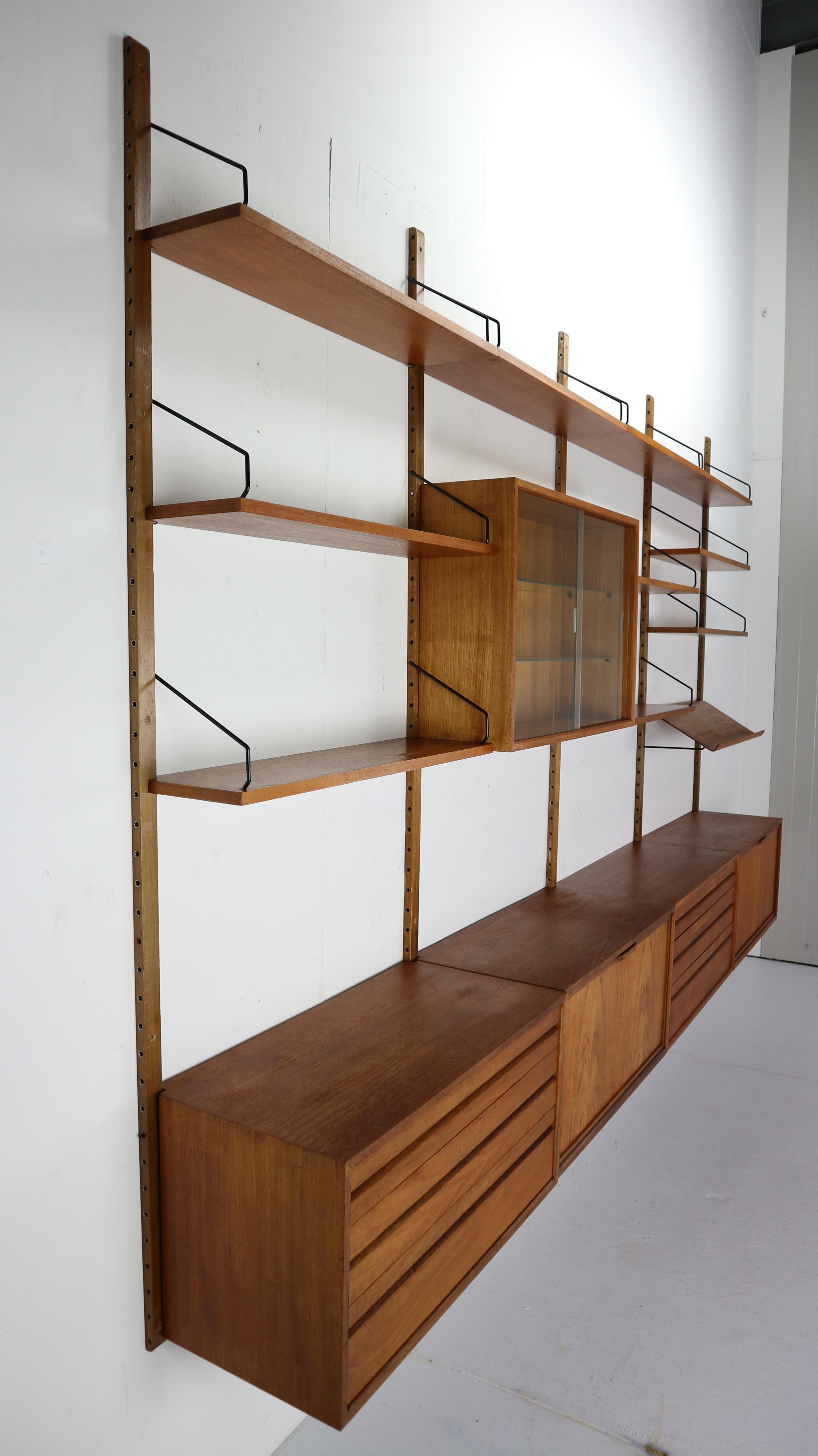 Danish Extra Large Poul Cadovius for Royal System Wall System or Shelving Unit, 1950s