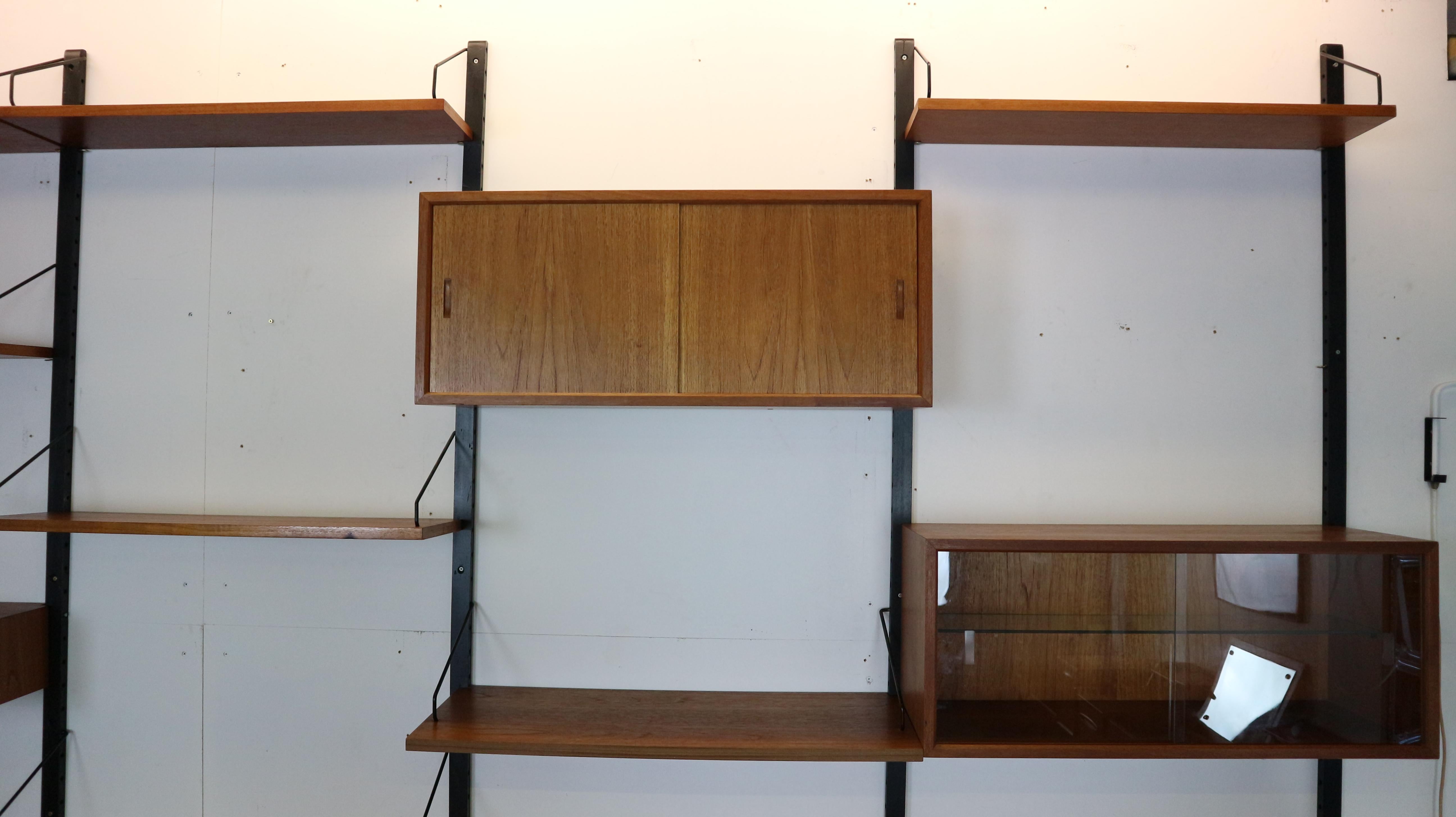Teak Extra Large Poul Cadovius for Royal System Wall System or Shelving Unit, 1950s