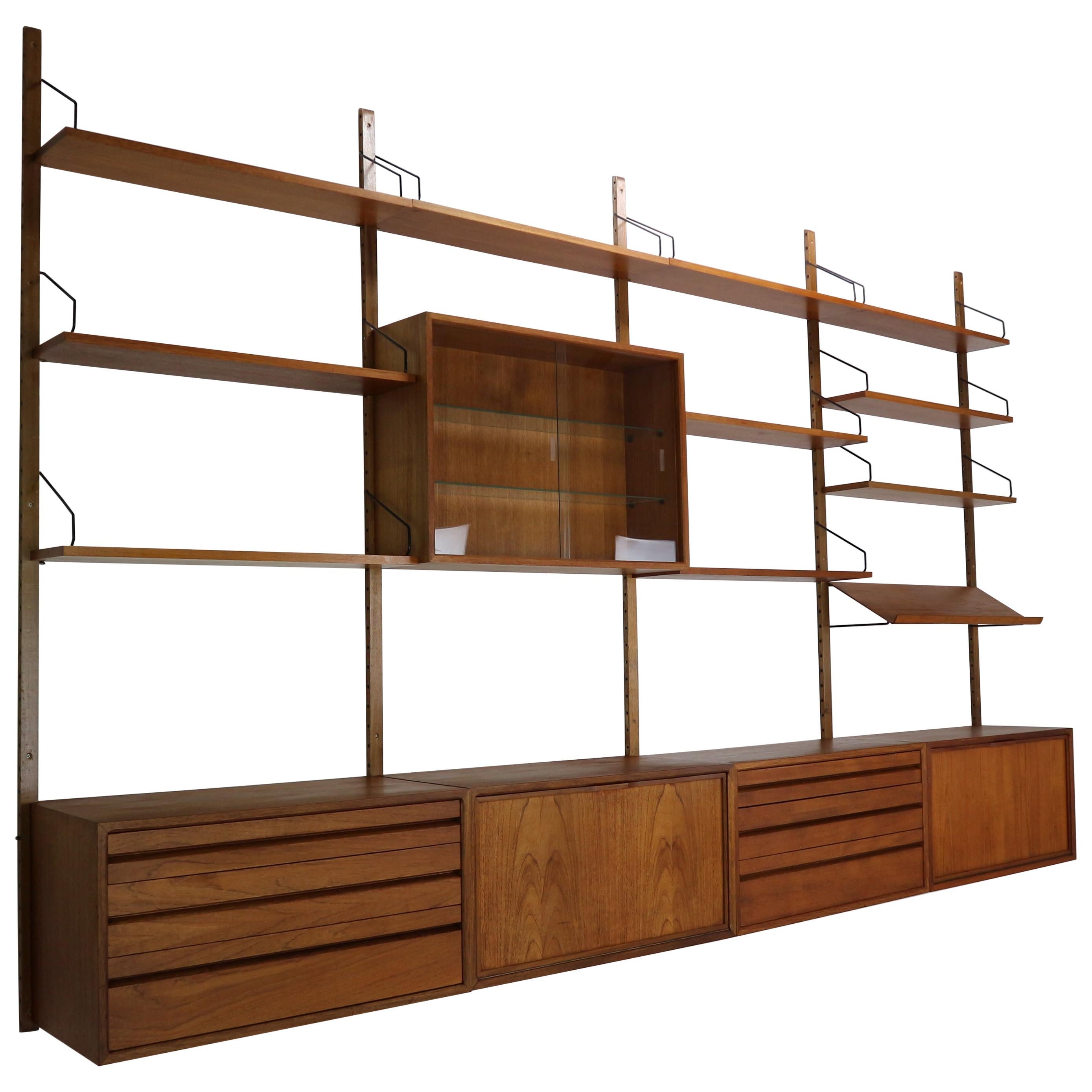 Extra Large Poul Cadovius for Royal System Wall System or Shelving Unit, 1950s