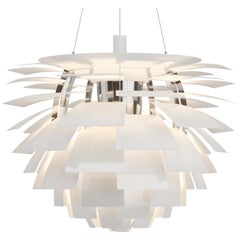 Lámpara extragrande Poul Henningsen "Alcachofa PH" para Louis Poulsen en blanco