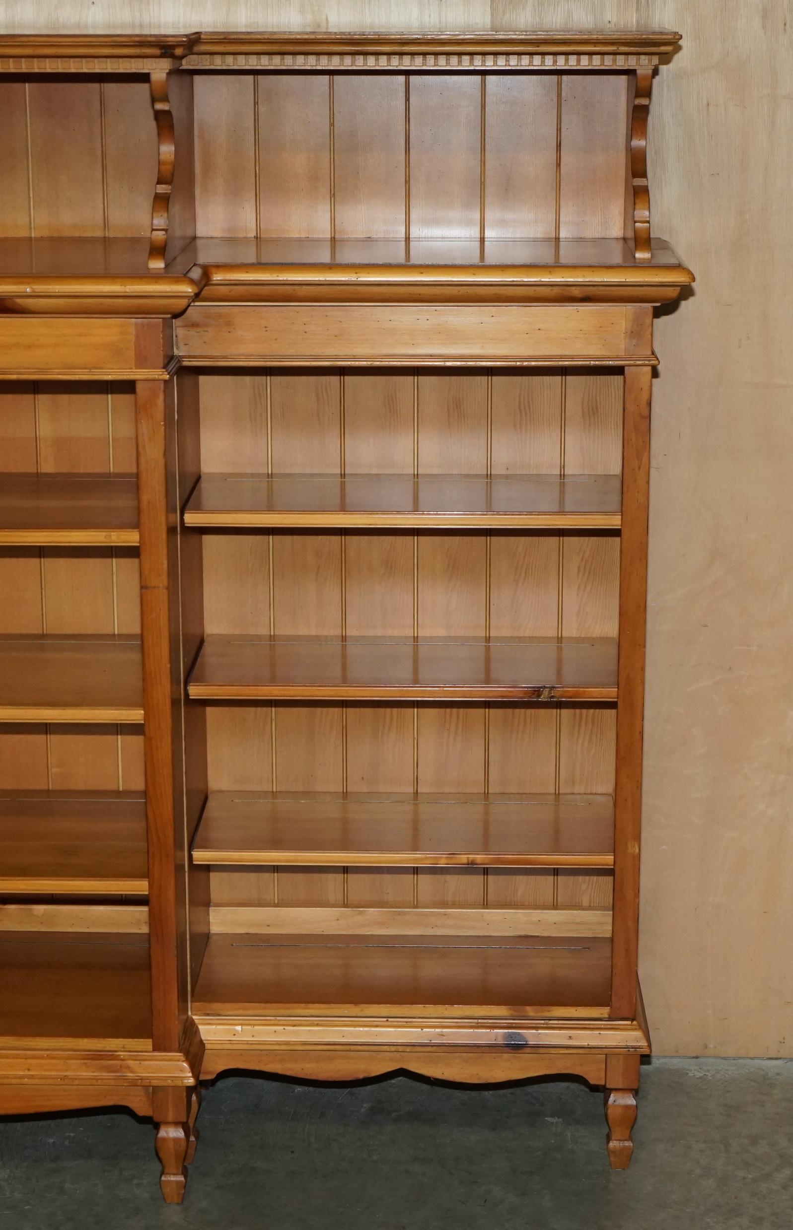 EXTRA LARGE RALPH LAUREN 1.7 METER TALL 2.4 METER WiDE OPEN OAK LIBRARY BOOKCASE For Sale 4
