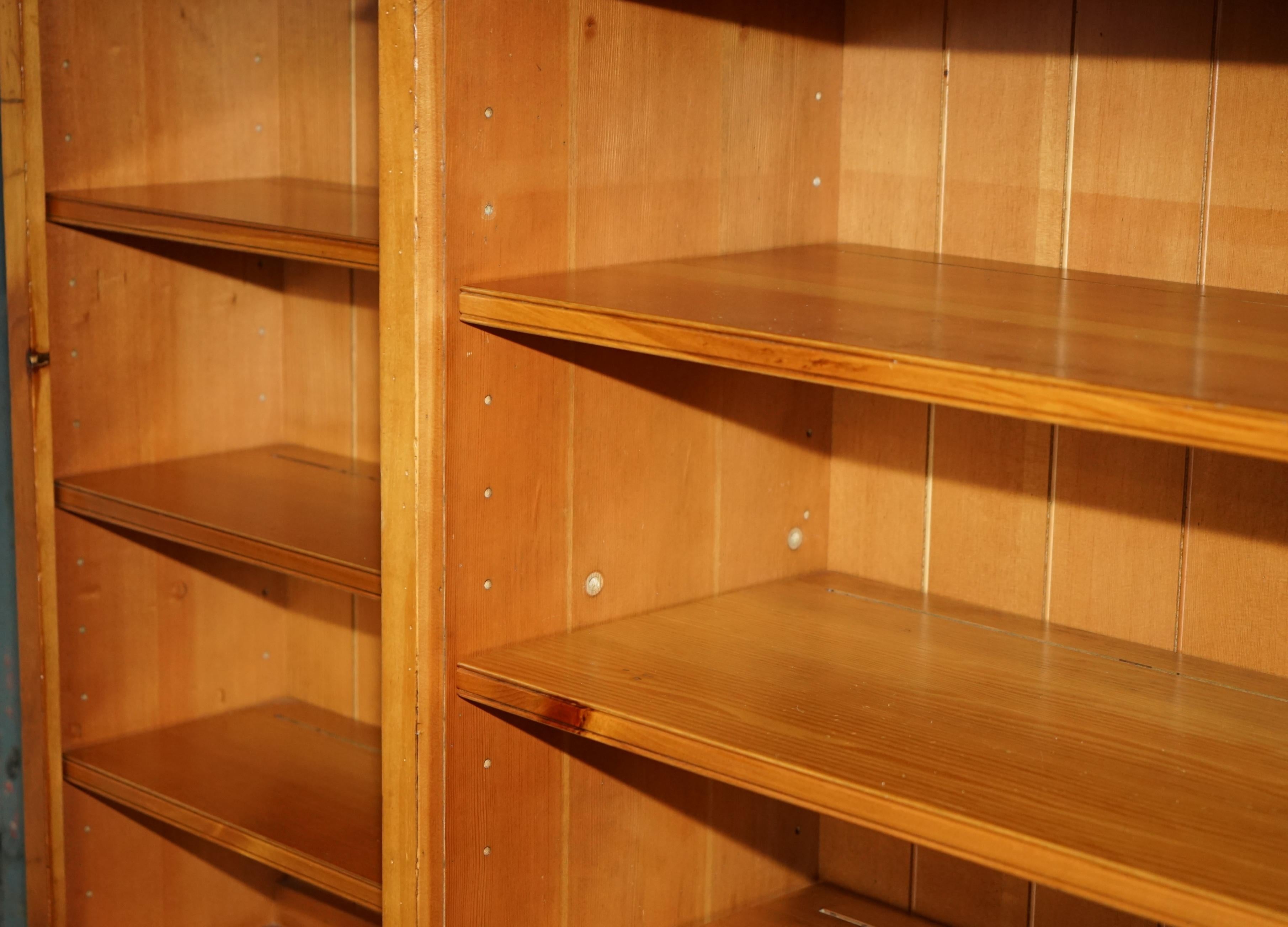 EXTRA LARGE RALPH LAUREN 1.7 METER TALL 2.4 METER WiDE OPEN OAK LIBRARY BOOKCASE For Sale 1