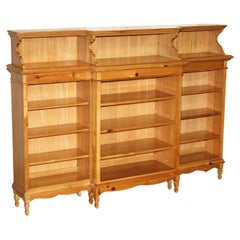Used EXTRA LARGE RALPH LAUREN 1.7 METER TALL 2.4 METER WiDE OPEN OAK LIBRARY BOOKCASE