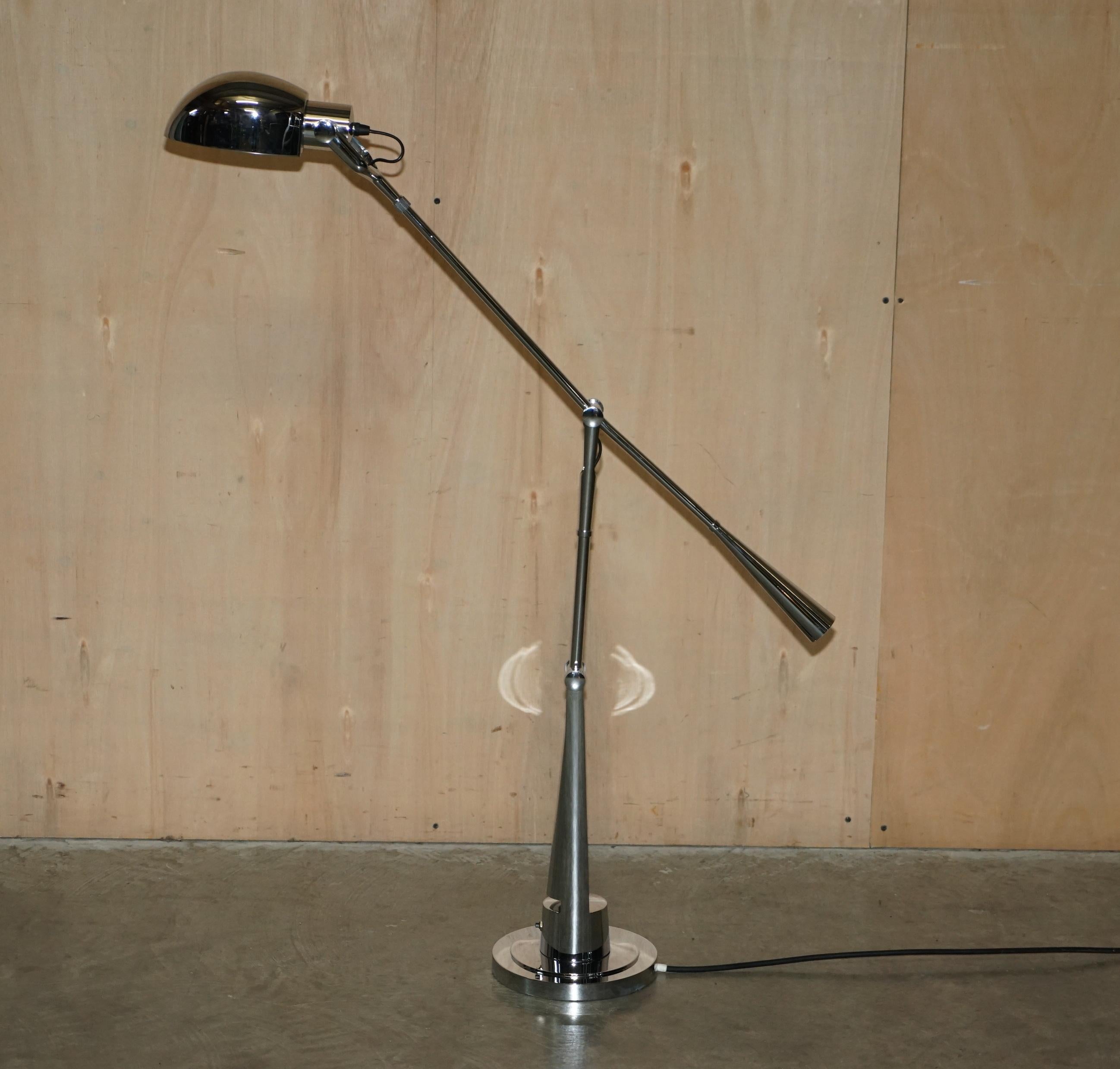 Extra Large Ralph Lauren Boom Arm Equilibrium Table Lamp Swivel Tilt Function 4