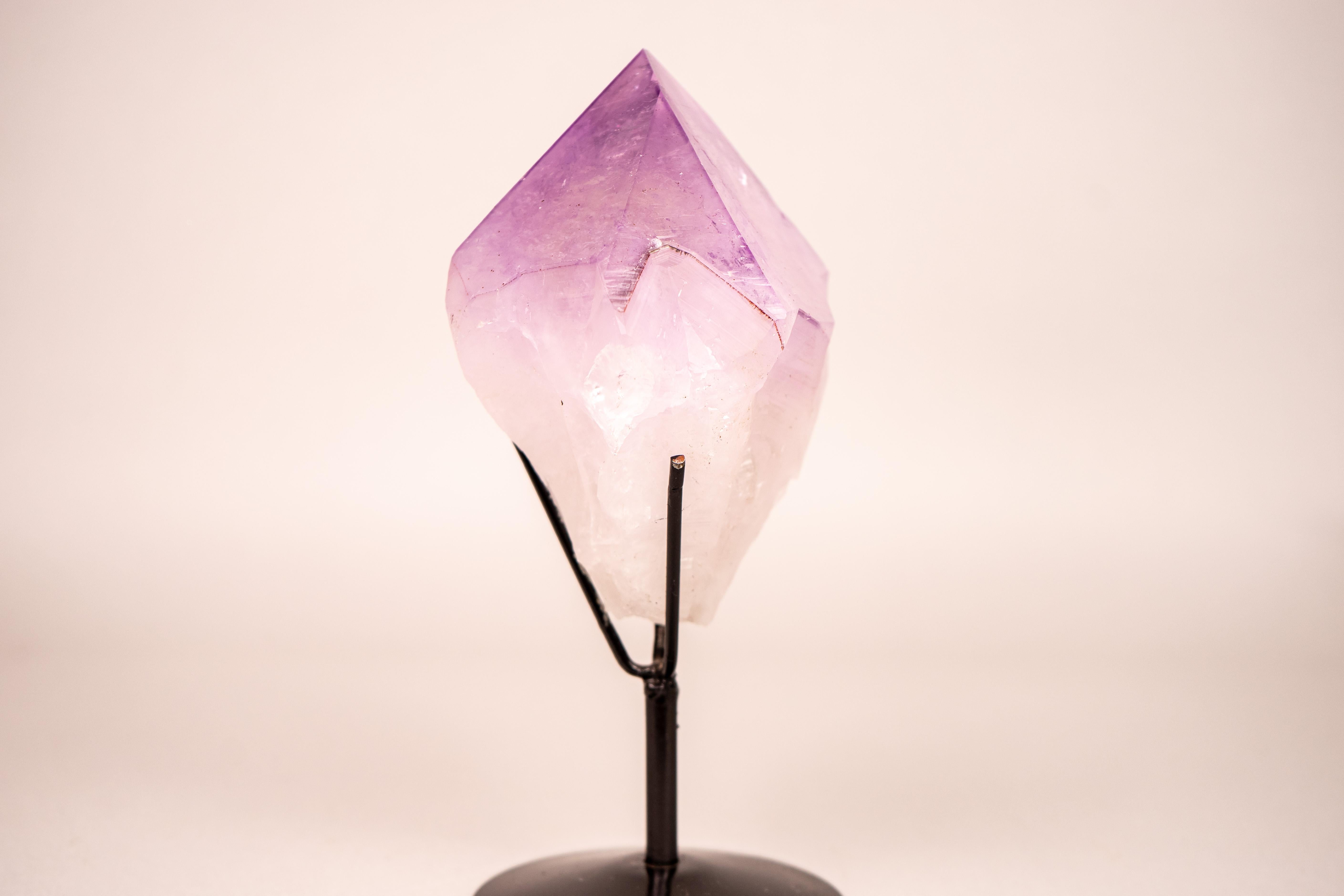 Extra-Large Raw Lavender Purple Amethyst Point For Sale 4