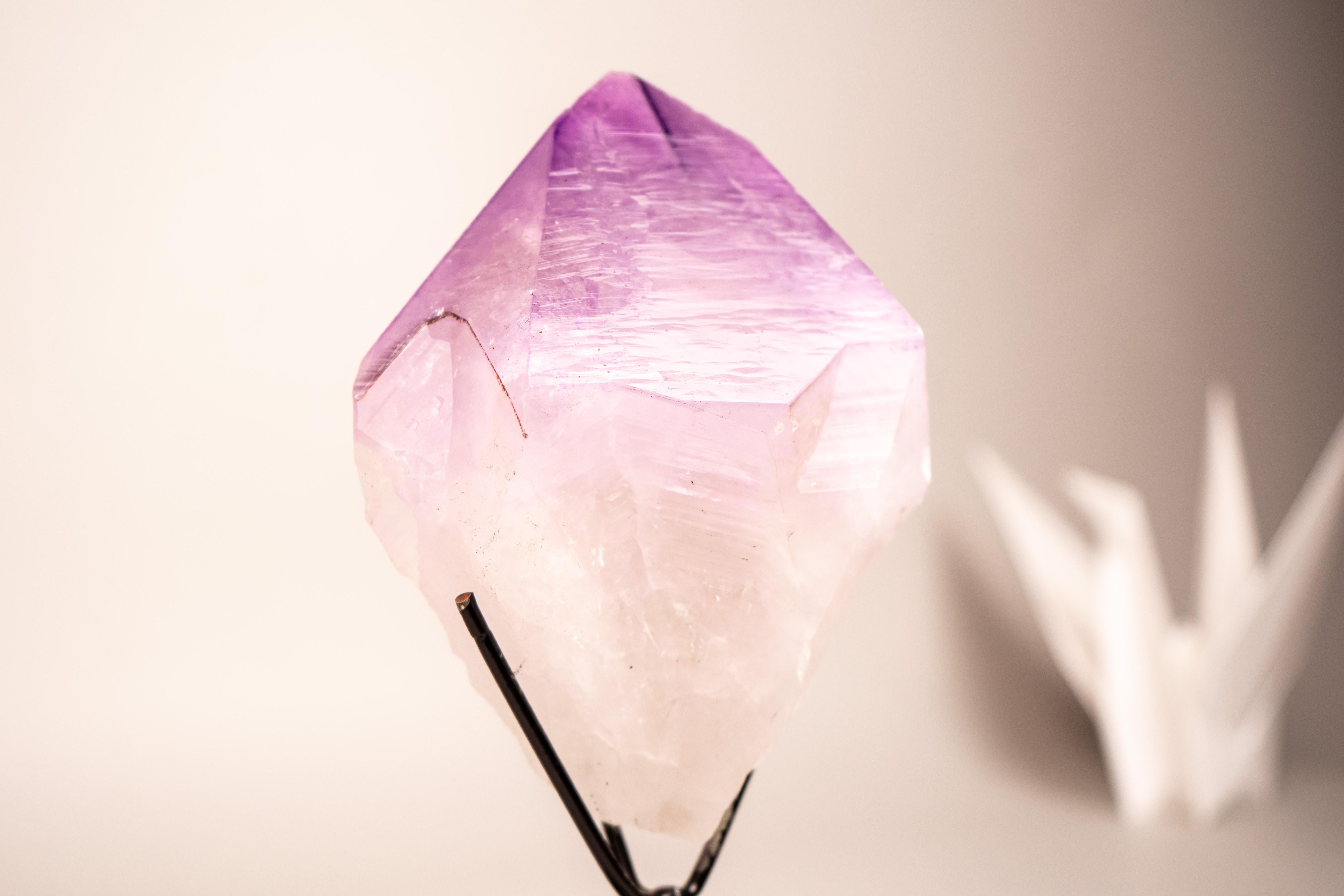Extra-Large Raw Lavender Purple Amethyst Point In New Condition For Sale In Ametista Do Sul, BR