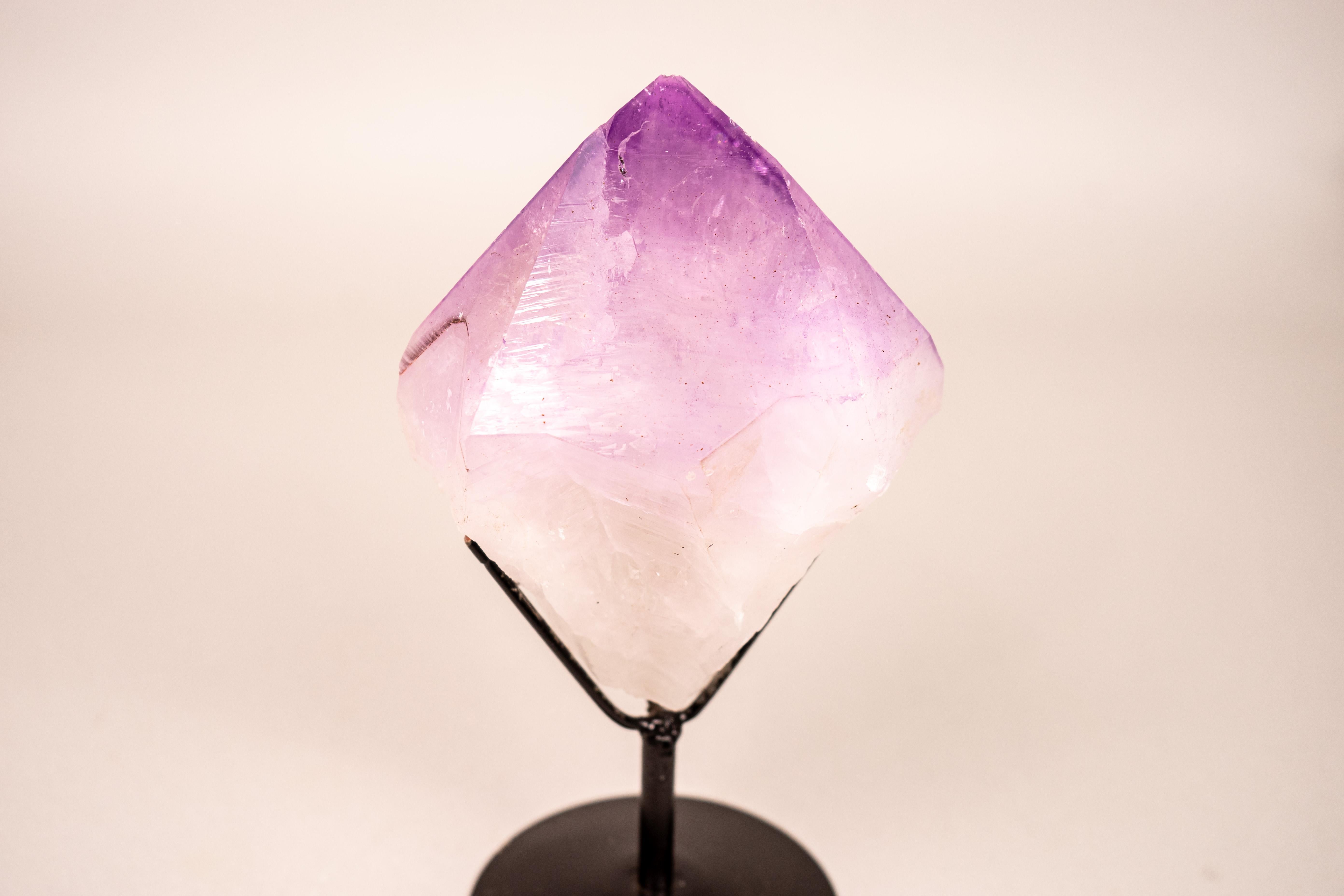 Extra-Large Raw Lavender Purple Amethyst Point For Sale 2