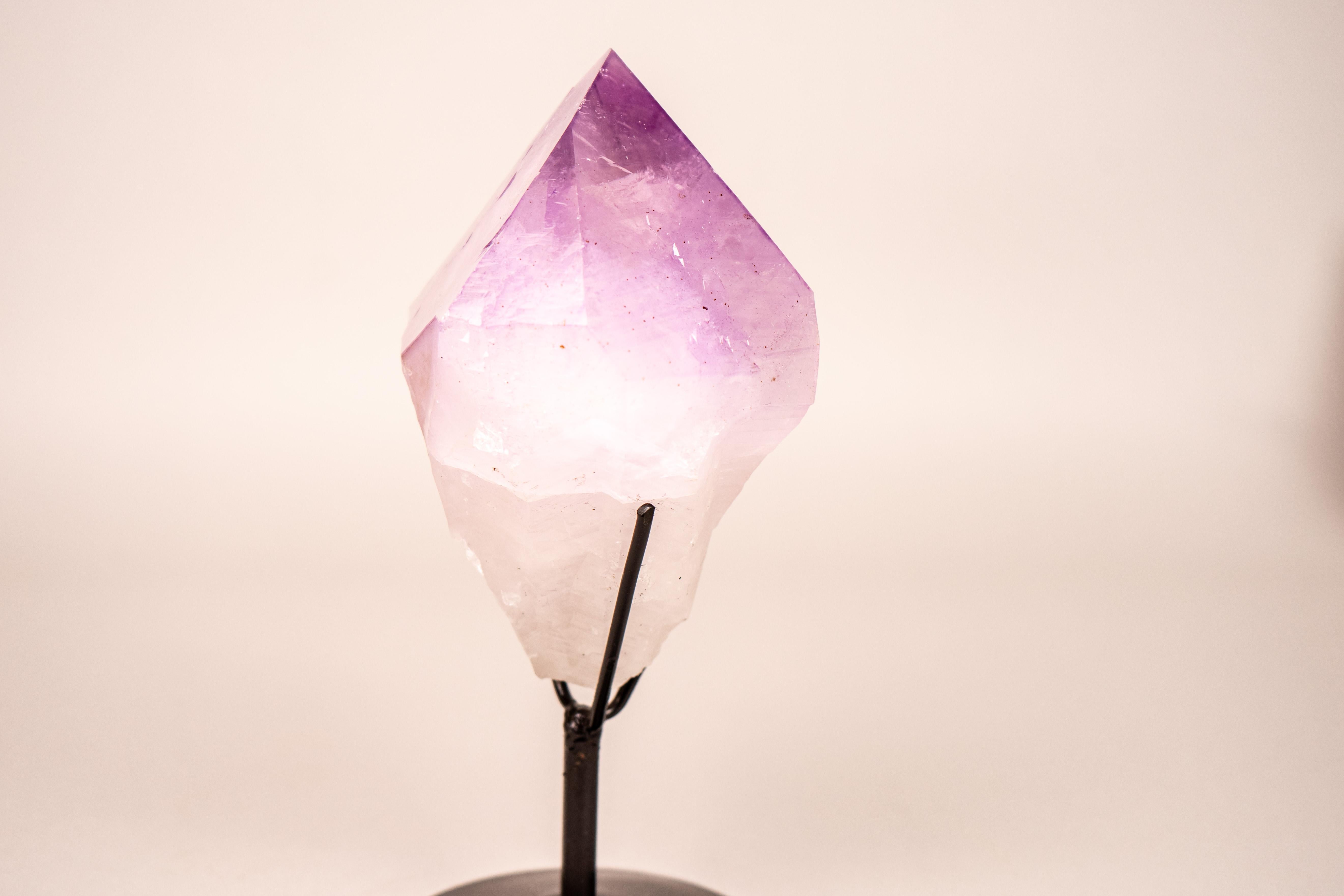 Extra-Large Raw Lavender Purple Amethyst Point For Sale 3