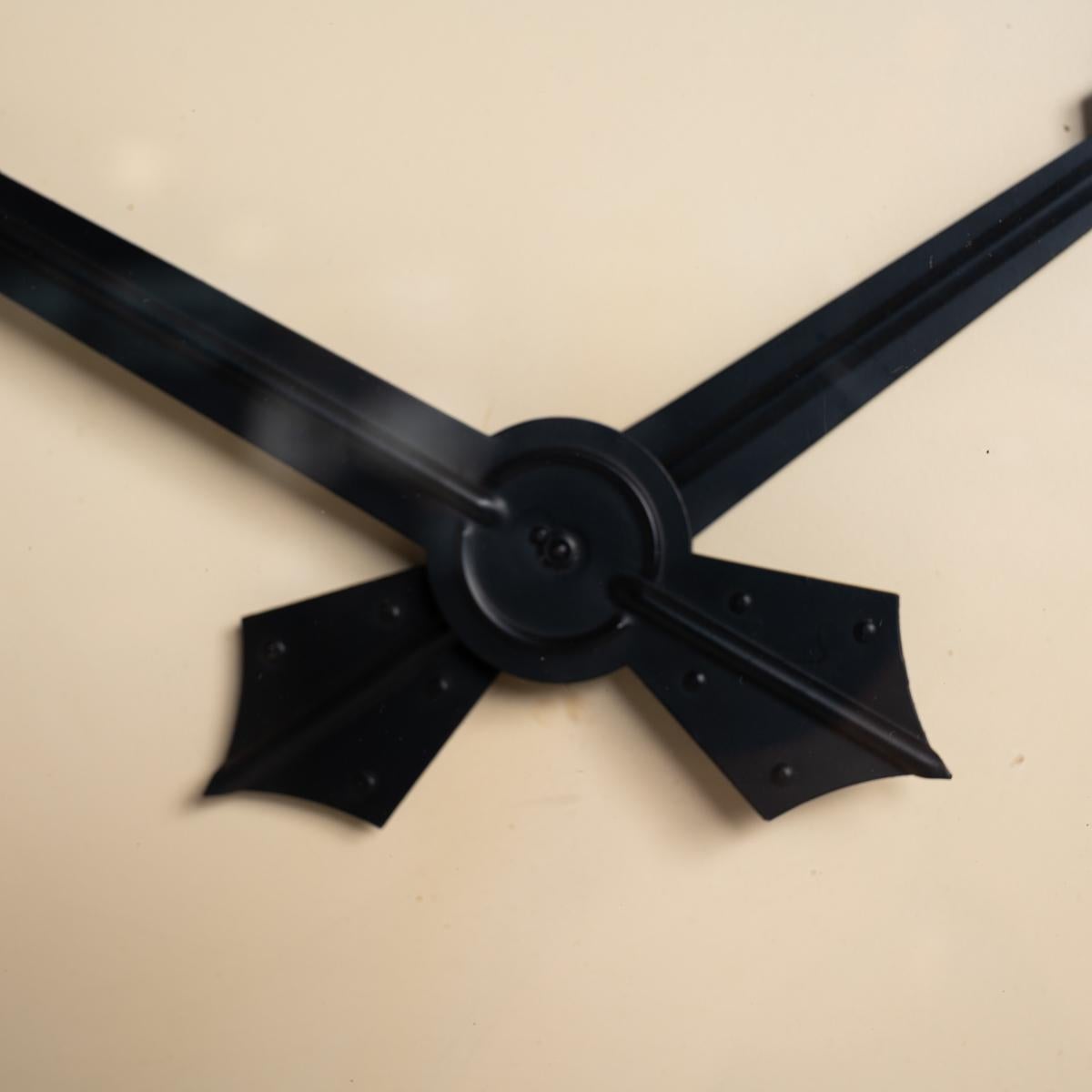 Extra Large Reclaimed Railway Station Clock by Gents of Leicester 1