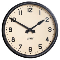 Extra Large Reclaimed Railway Station Clock by Gents of Leicester