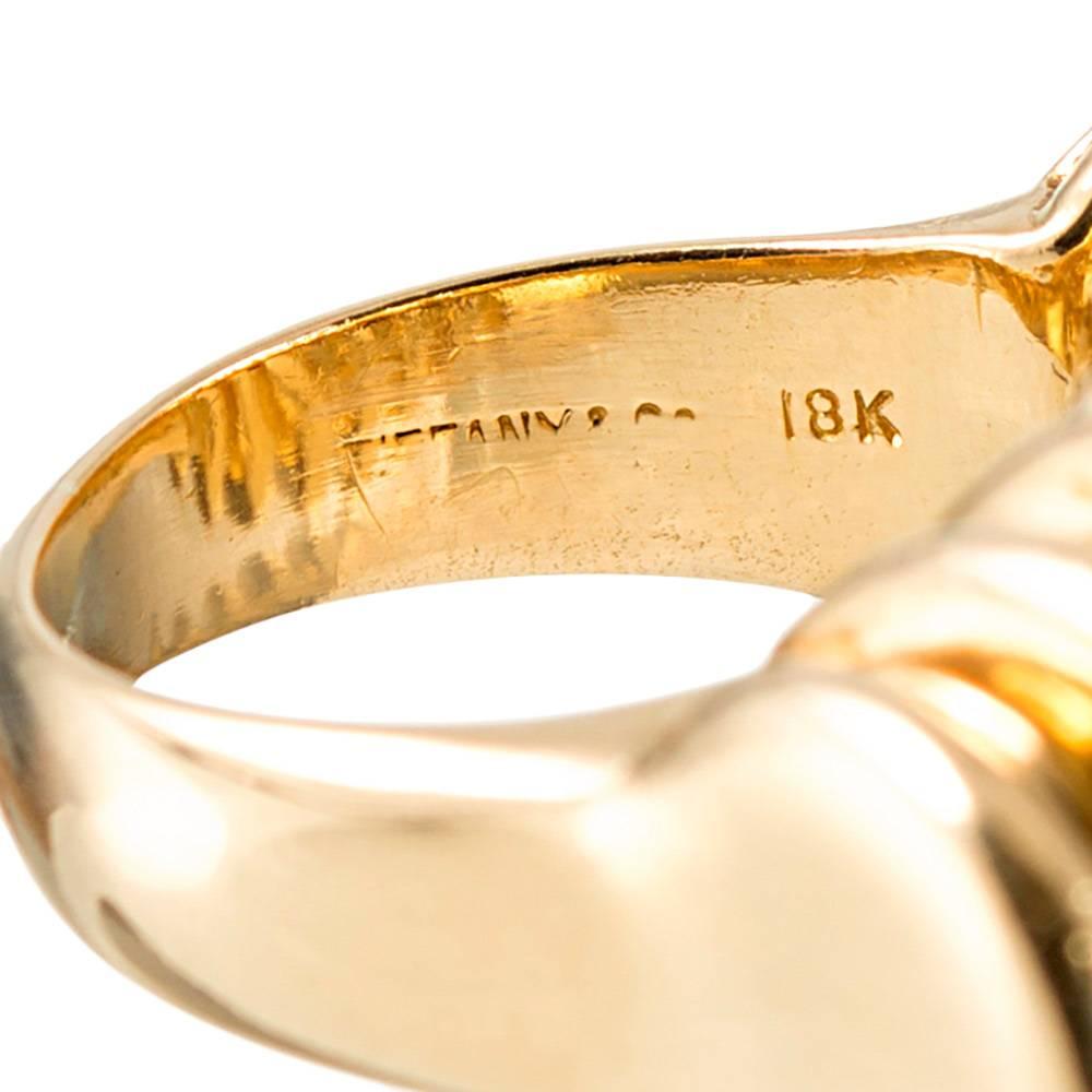 Tiffany & Co. Extra-Large Ridged Golden Ring 1