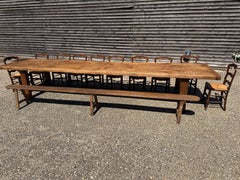 Extra-Large Rustic Farmhouse Dining Table – Seats up to 18