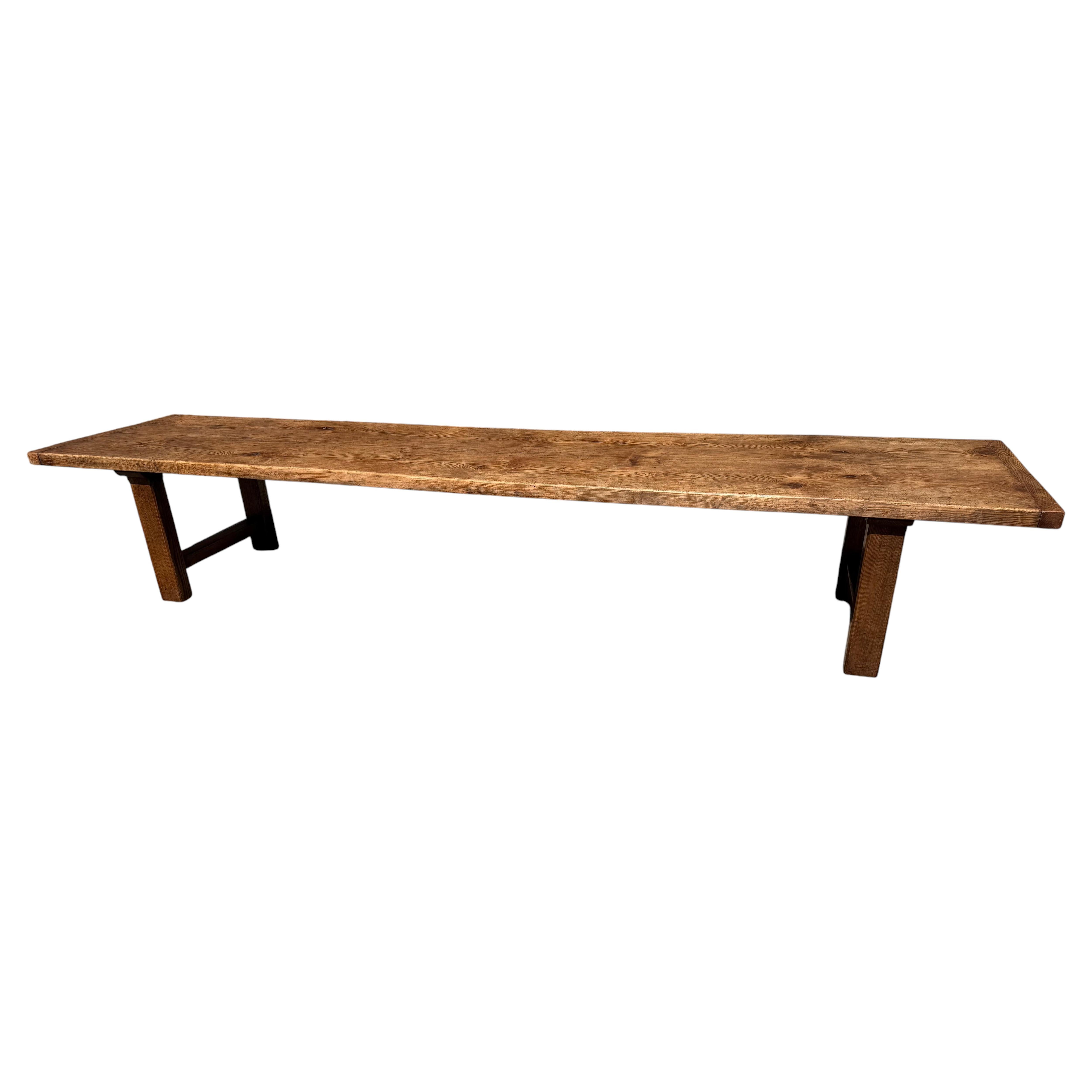 Extra-Large Rustic Farmhouse Dining Table – Seats up to 18