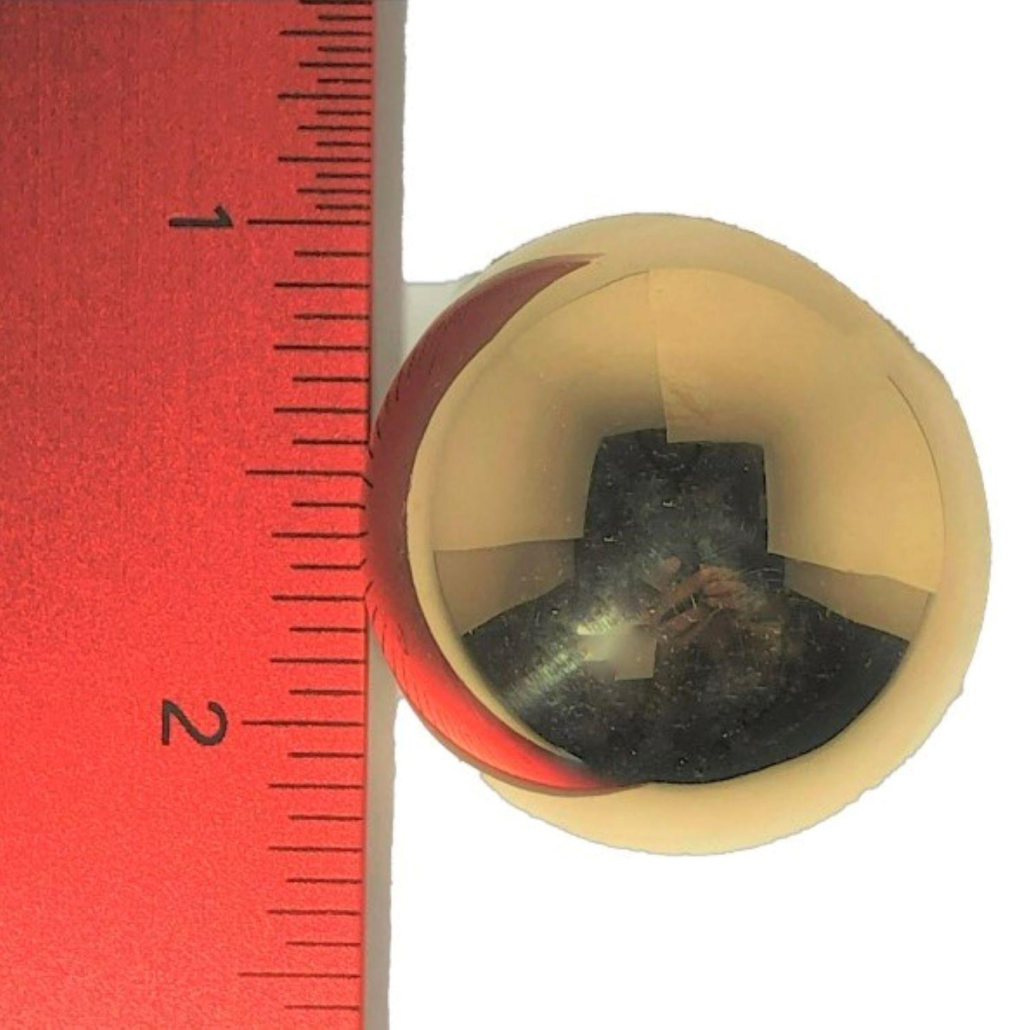 Boucles d'oreilles extra-larges à dôme en or  1  Diamètre de 1/4 pouce en vente 1