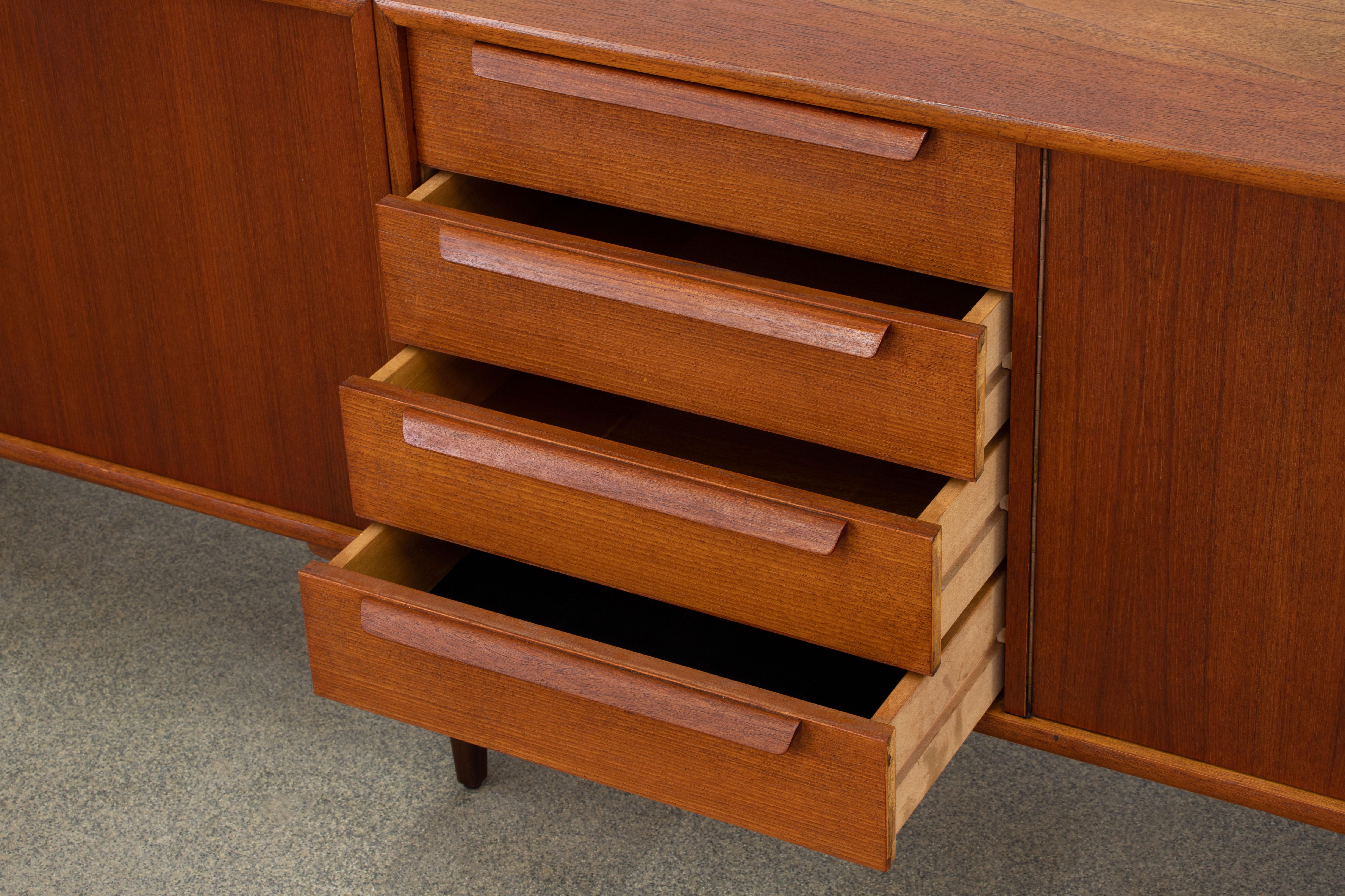 Extra-large sideboard in Teak, Denmark, 1960s 4