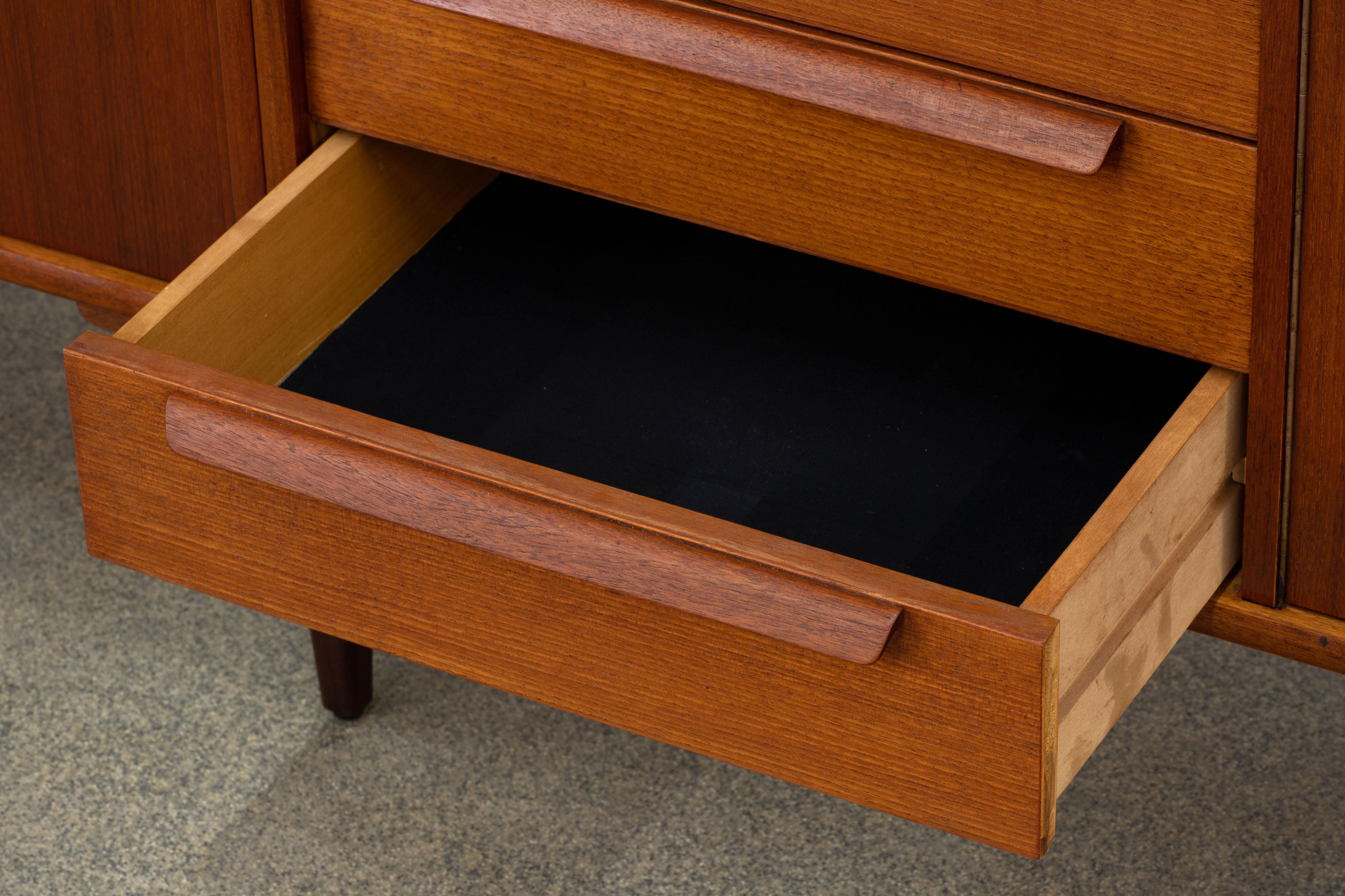Extra-large sideboard in Teak, Denmark, 1960s 5