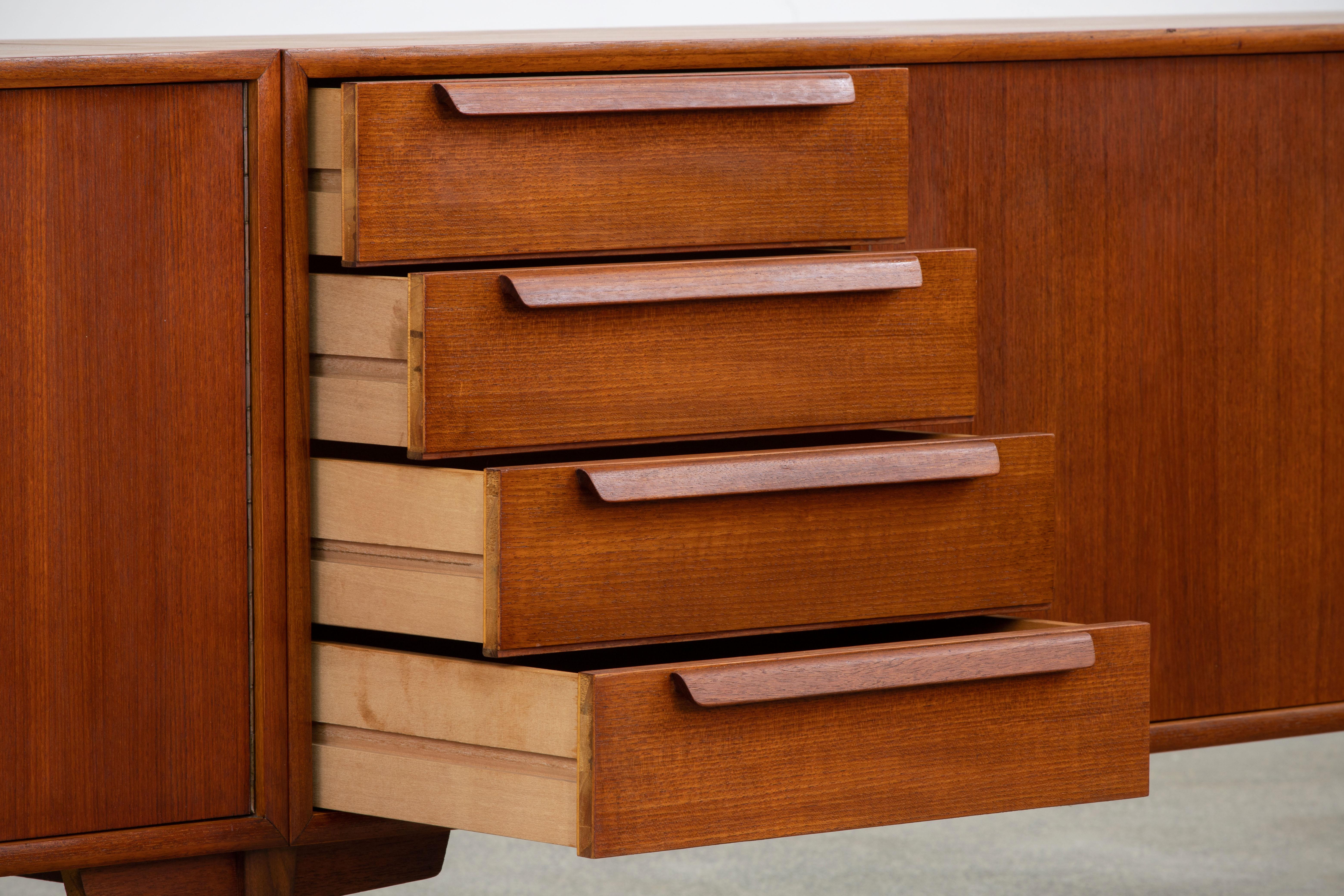 Extra-large sideboard in Teak, Denmark, 1960s 11