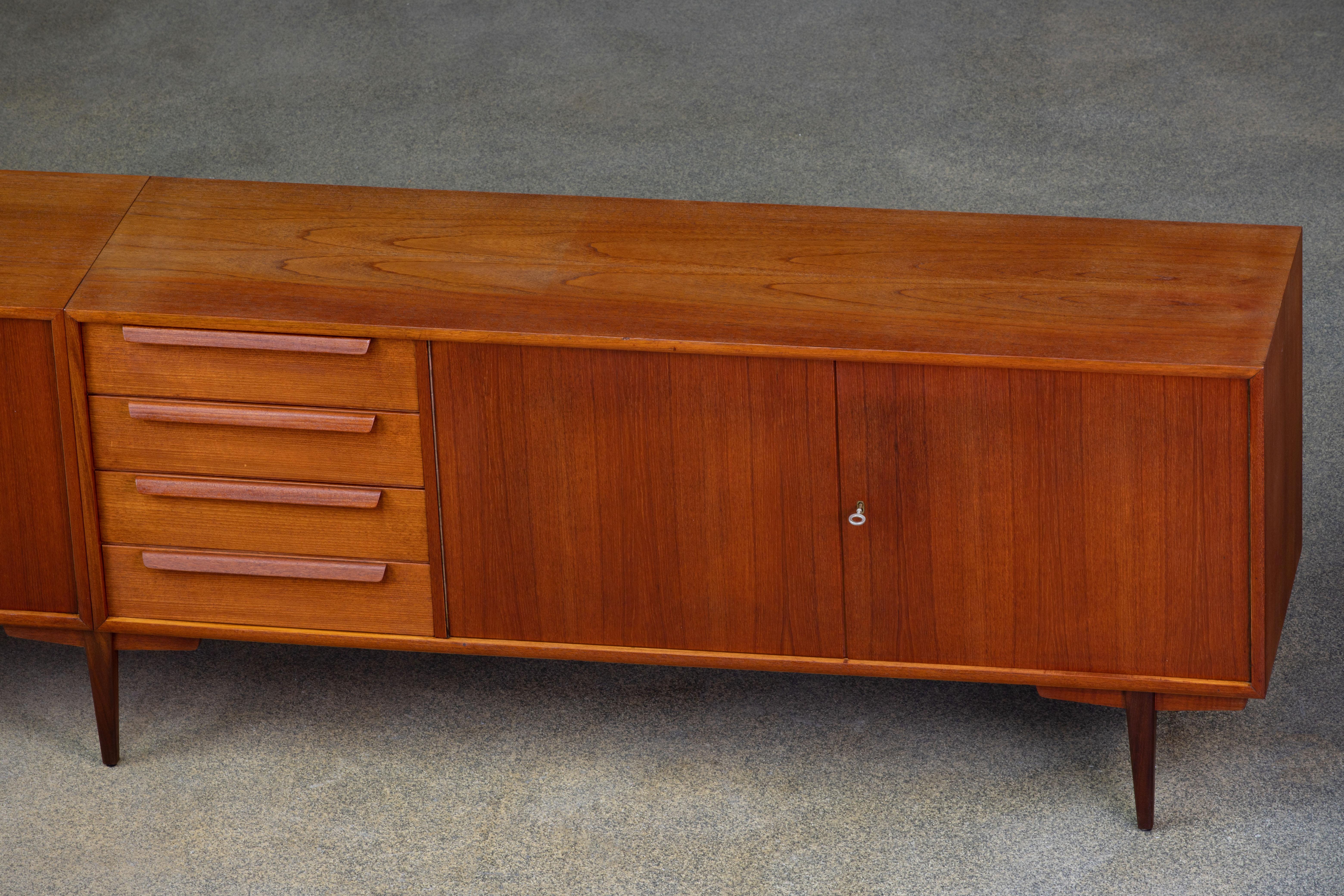 Danish Extra-large sideboard in Teak, Denmark, 1960s
