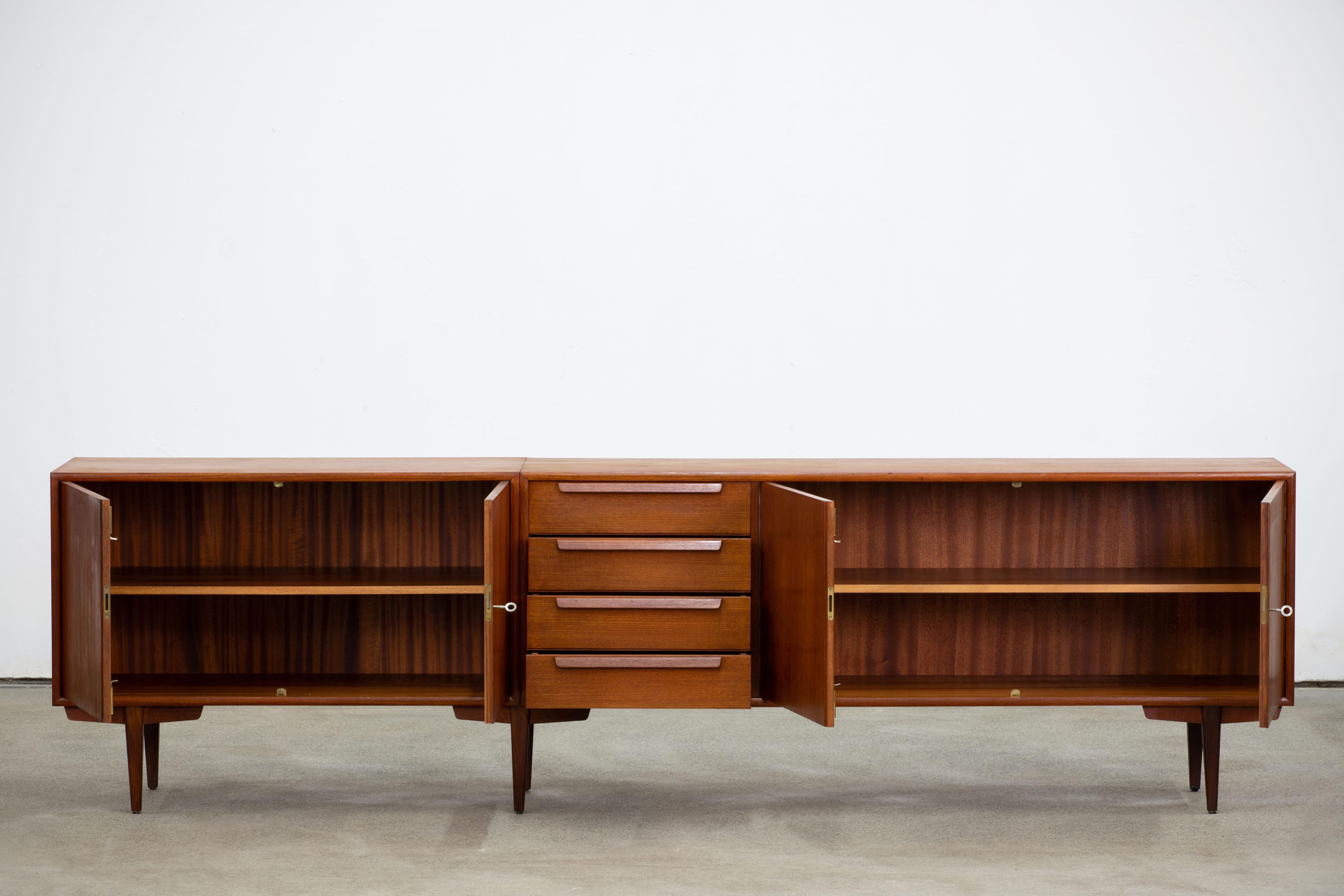 Extra-large sideboard in Teak, Denmark, 1960s 1