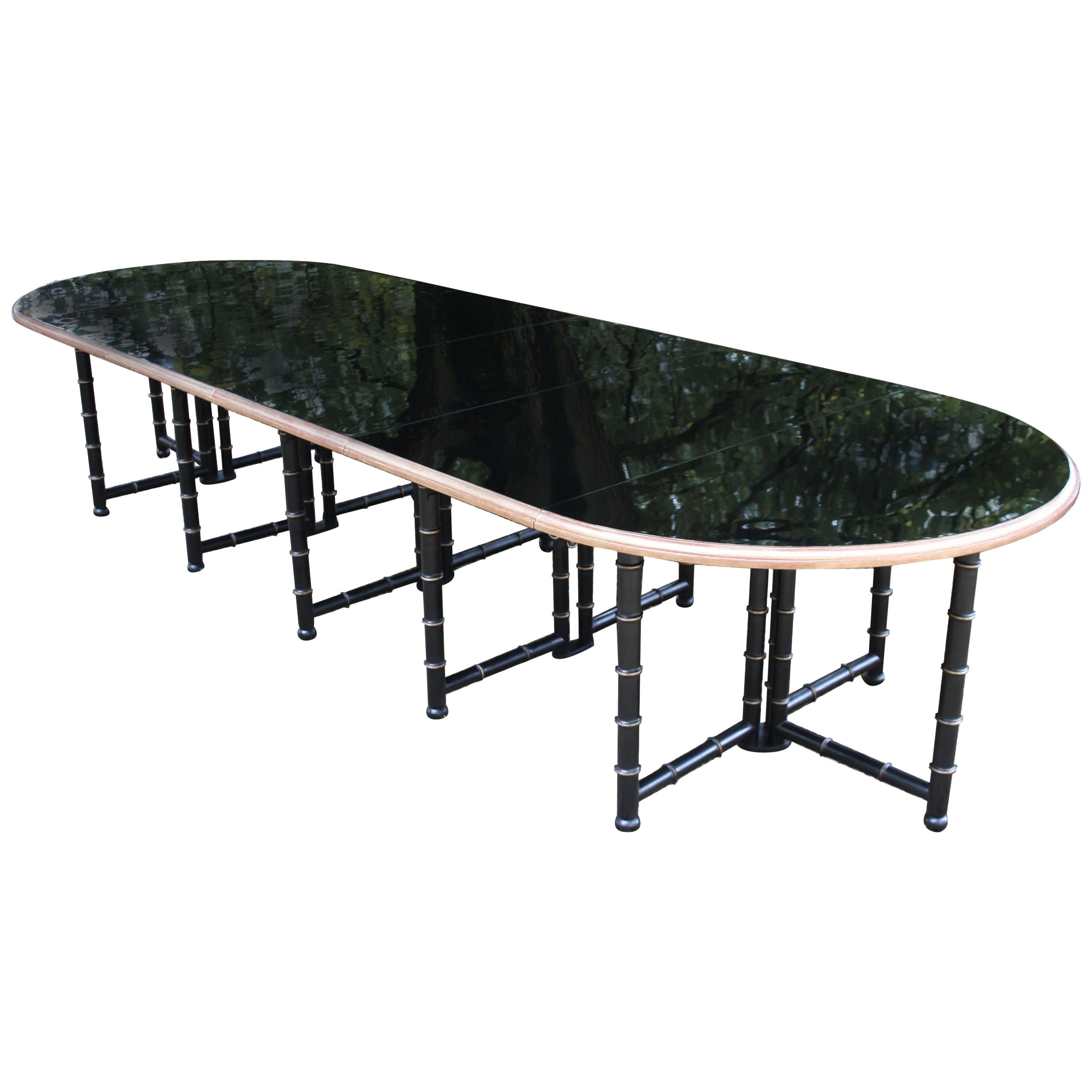 Extra Large Six Shelves Faux Bamboo Dining Table