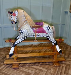 Extra Large Size Collinson Rocking Horse A handsome Dapple Grey galloper
