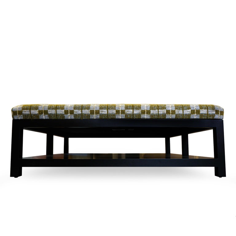 Extra Large Square Ottoman In Check Jacquard Wool Blend For Sale At 1stDibs Extra large square ottoman in check jacquard wool blend for sale at 1stdibs