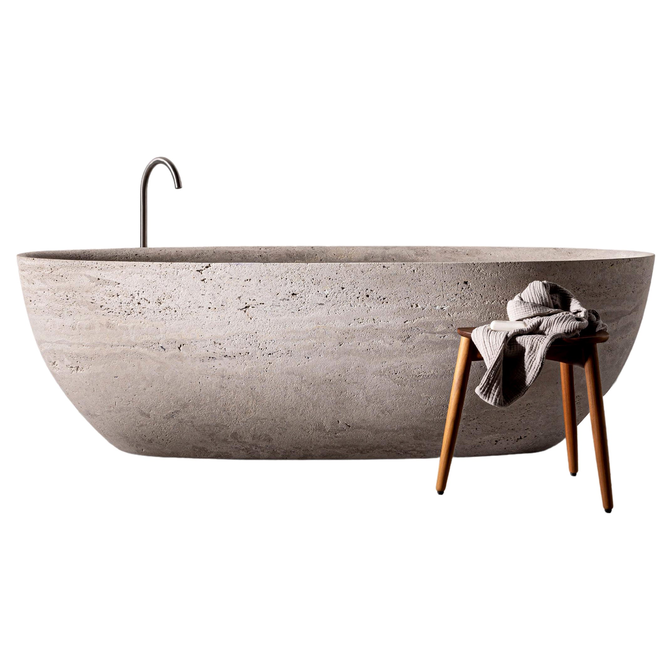 Extra Large Stone Bathtub by Studio Loho For Sale