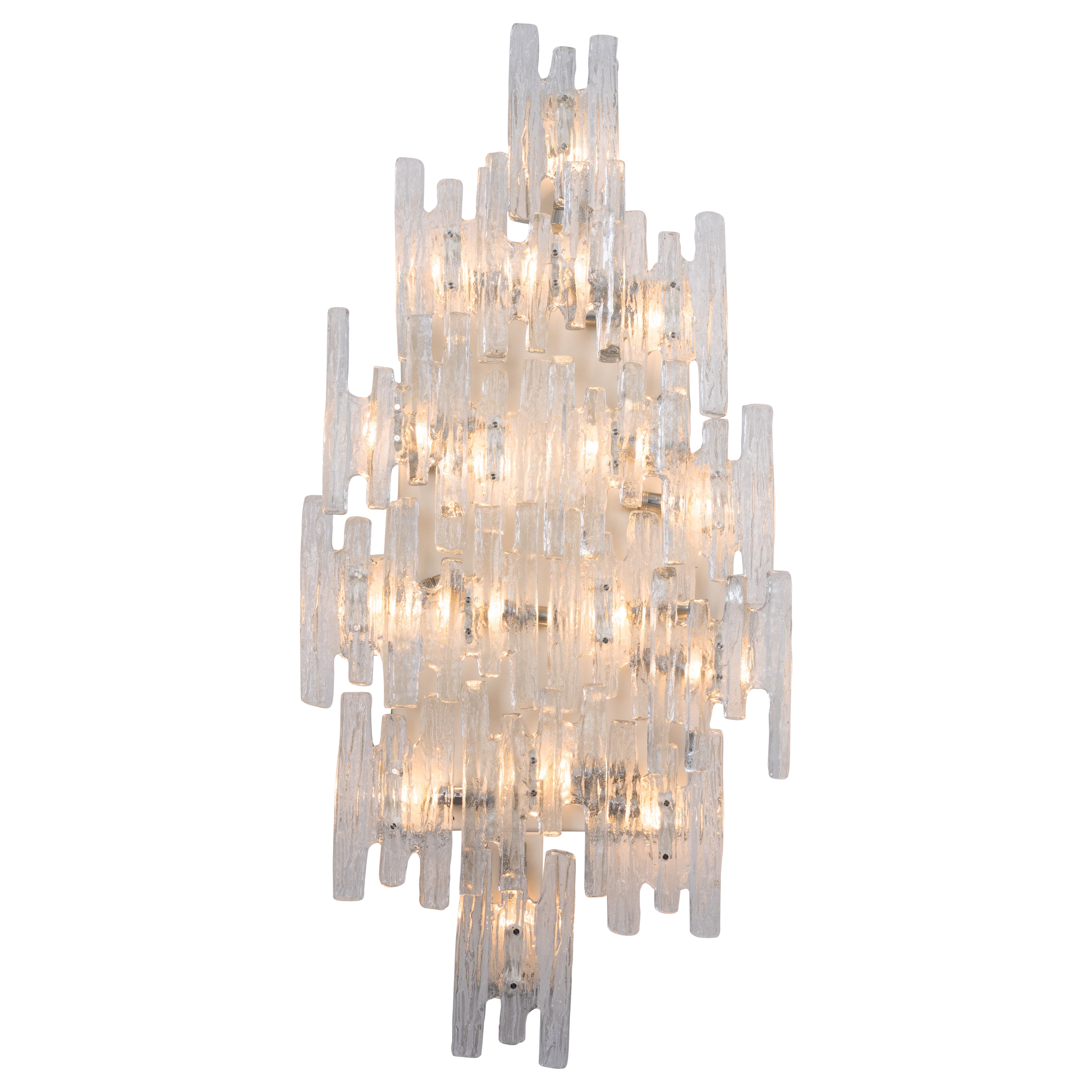 Extra Large Stunning Kalmar Sconce Wall Light, Austria, 1970s