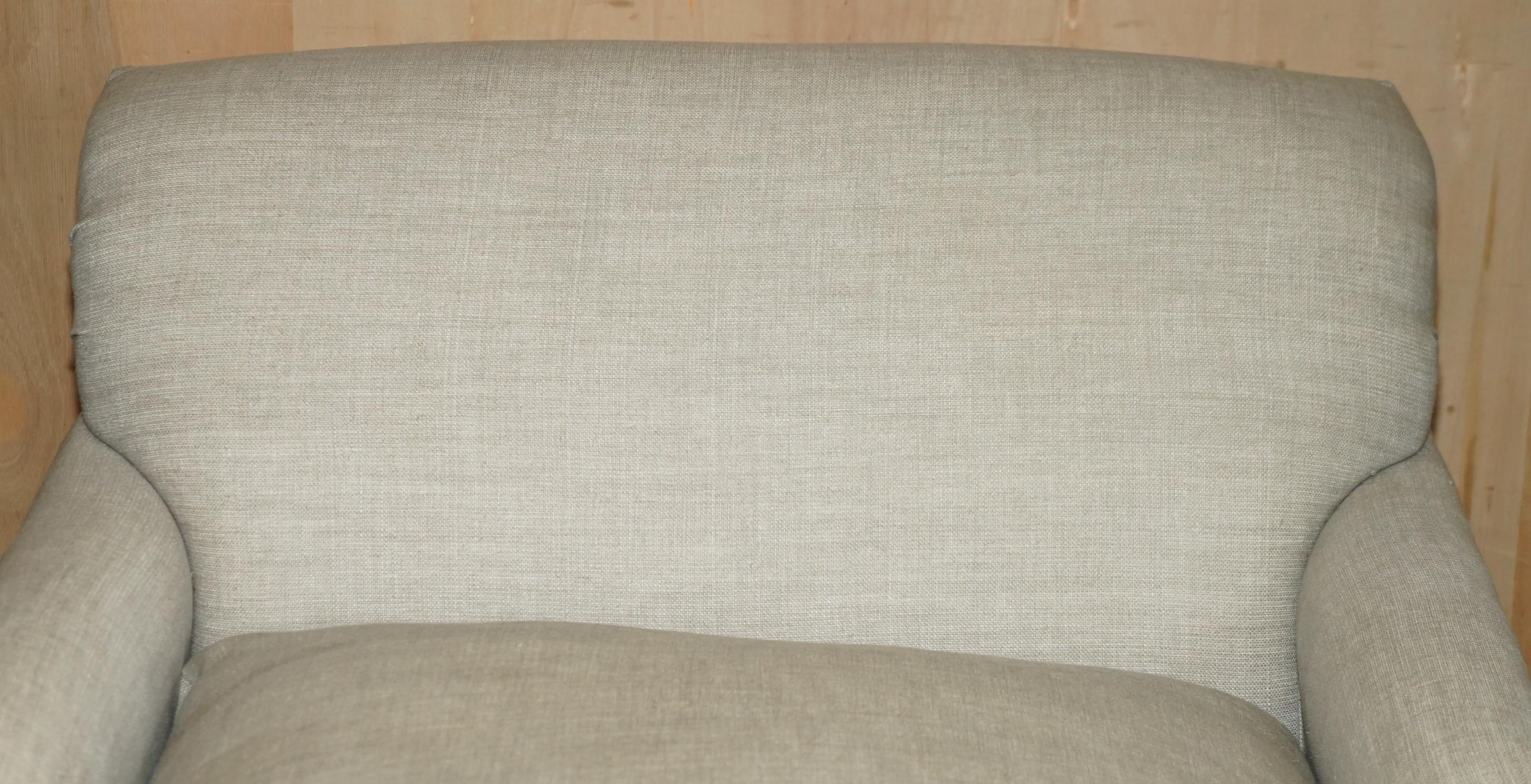 Art Deco EXTRA LARGE SUPER COMFORTABLE LOAF PUDDING LOVE SEAT CHAISE LOUNGE ARMCHAiR