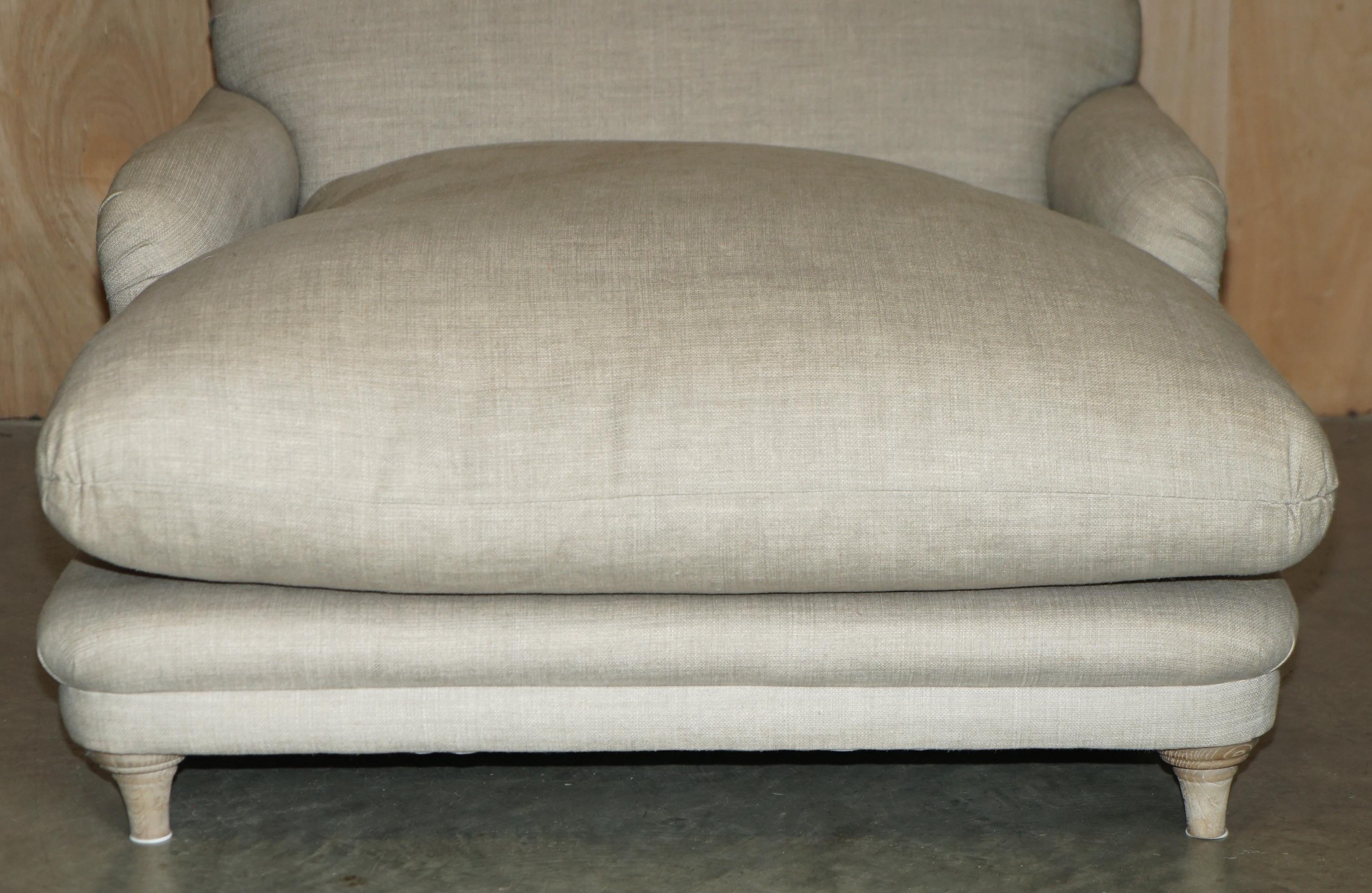 Hand-Crafted EXTRA LARGE SUPER COMFORTABLE LOAF PUDDING LOVE SEAT CHAISE LOUNGE ARMCHAiR