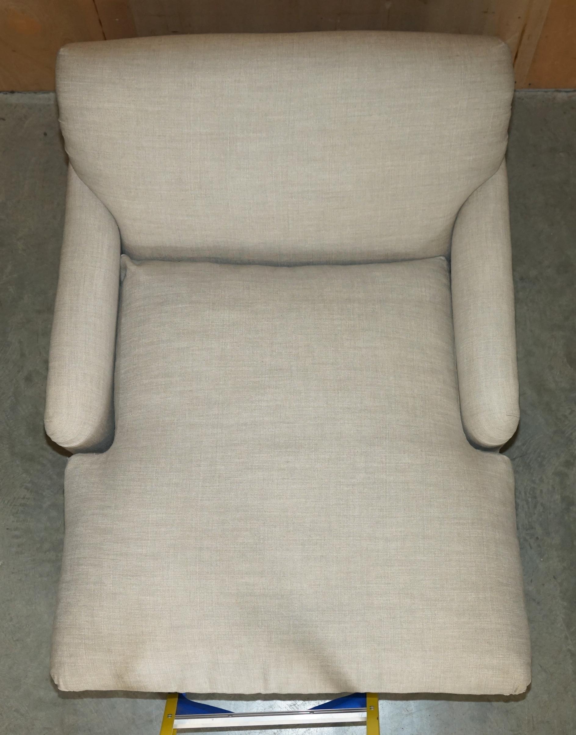 20th Century EXTRA LARGE SUPER COMFORTABLE LOAF PUDDING LOVE SEAT CHAISE LOUNGE ARMCHAiR