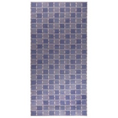 Extra Large Swedish Purple Flatweave Wool Rug by Doris Leslie Blau