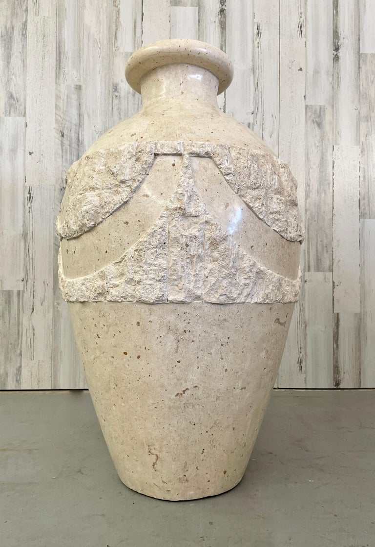 Extra Large Tessellated Stone Floor Vase For Sale at 1stDibs extra