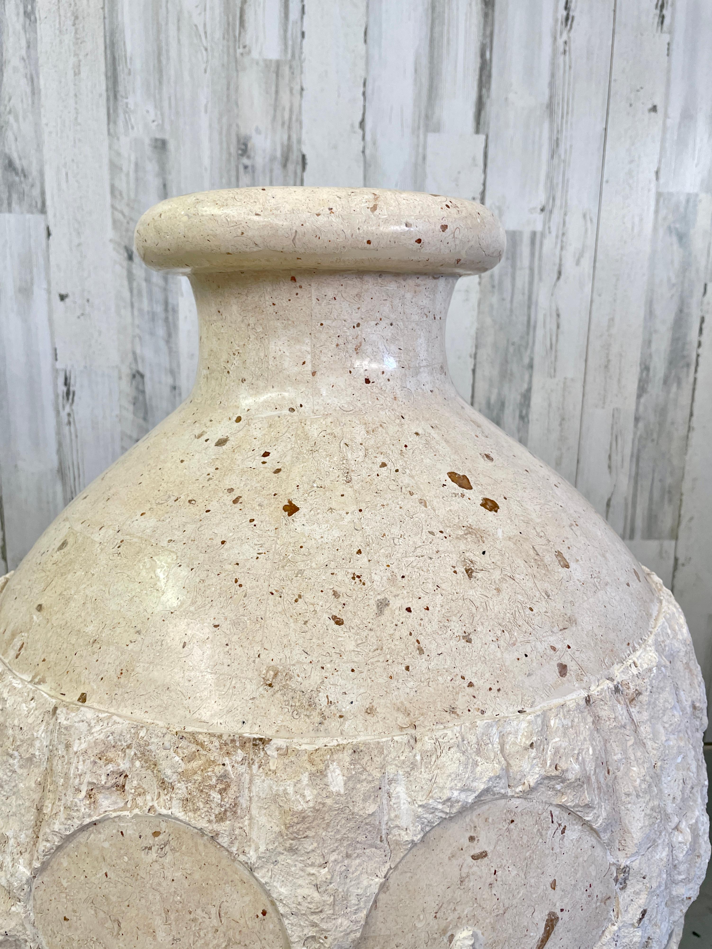 large stone floor vase