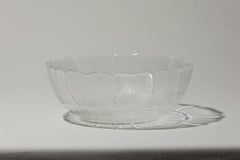 Extra Large Textured Glass Bowl, Eastern Europe, 1970s