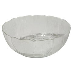Extra Large Textured Glass Bowl, Eastern Europe, 1970s