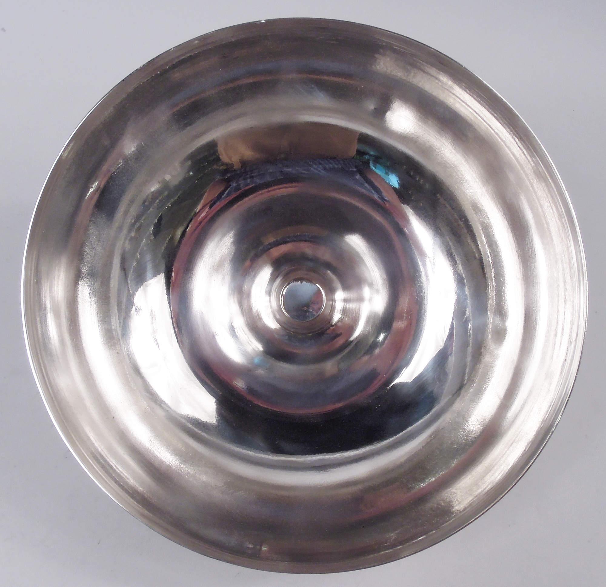 Extra Large Tiffany Midcentury Modern Sterling Silver Apple Ice Bucket In Good Condition For Sale In New York, NY