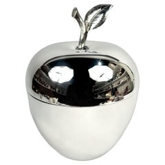 Extra Large Tiffany Midcentury Modern Sterling Silver Apple Ice Bucket