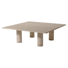 Extra Large Travertine Coffee Table by Up & Up, Italy, 1970s