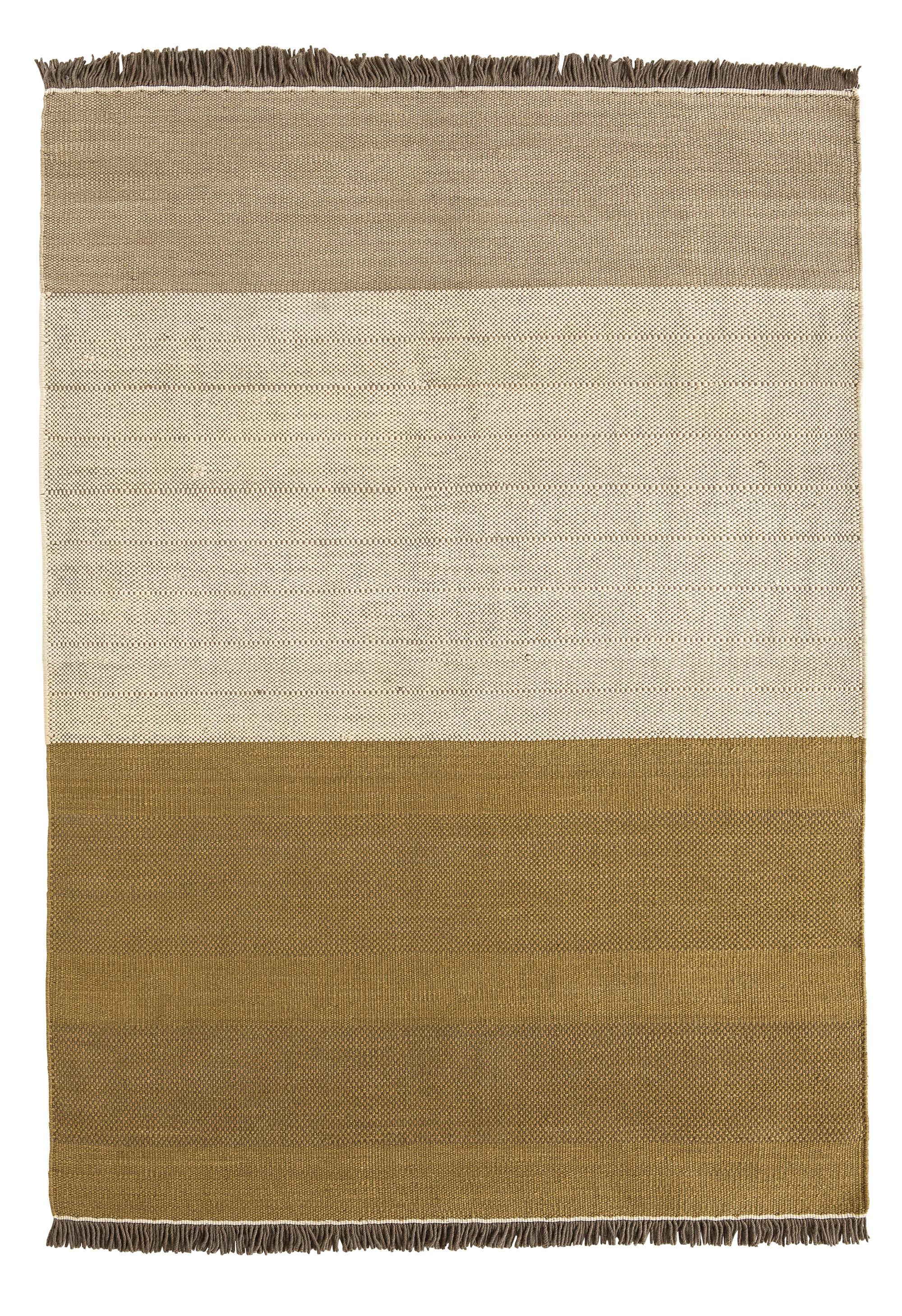 Großer handgewobener Teppich 'Tres Stripes' für Nanimarquina (Wolle) im Angebot
