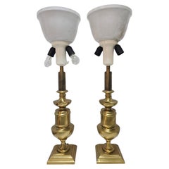 Retro Extra Large Urn-Shaped Table Lamps done in Bronze, France 1960s