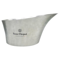 Extra Large VEUVE CLICQUOT Brushed Metal Champagne Bucket