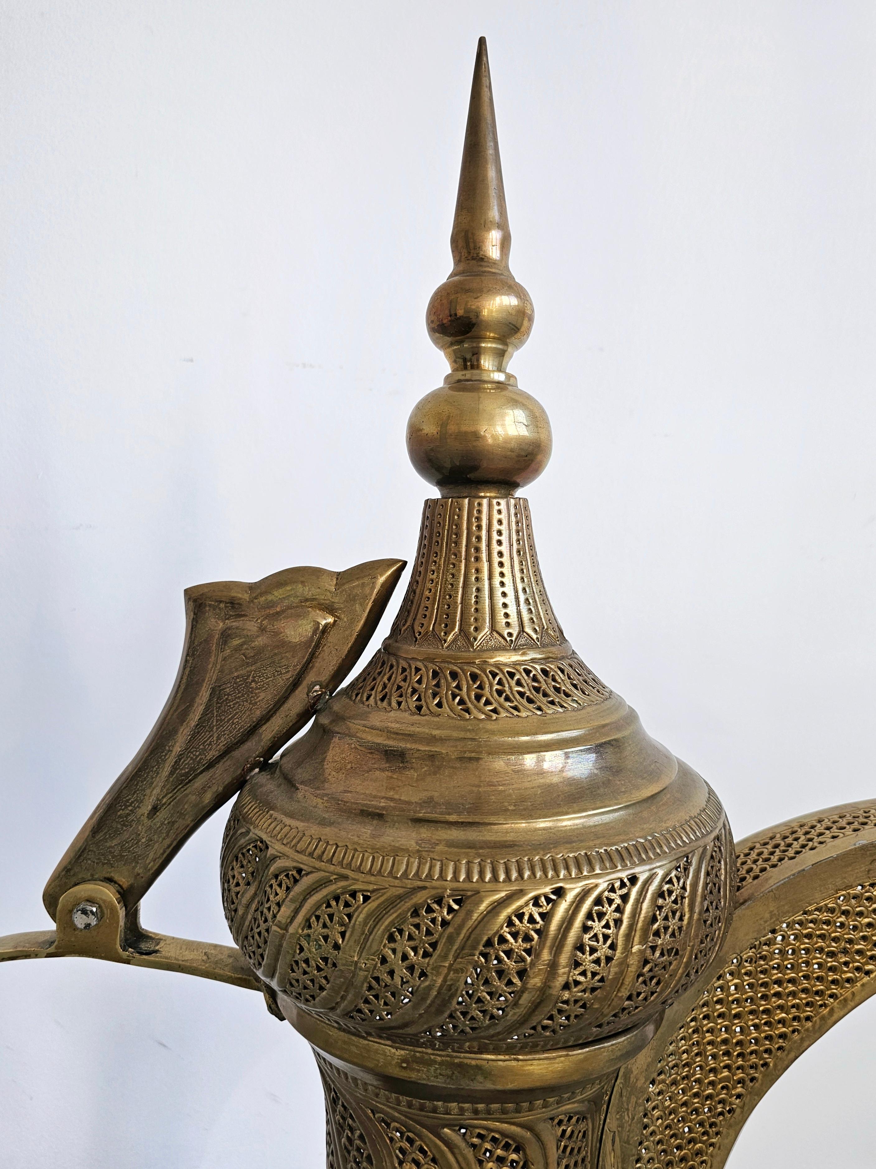 Extra Large Vintage Arabian Night done in pierced brass, Morocco 1950s In Good Condition For Sale In Beograd, RS